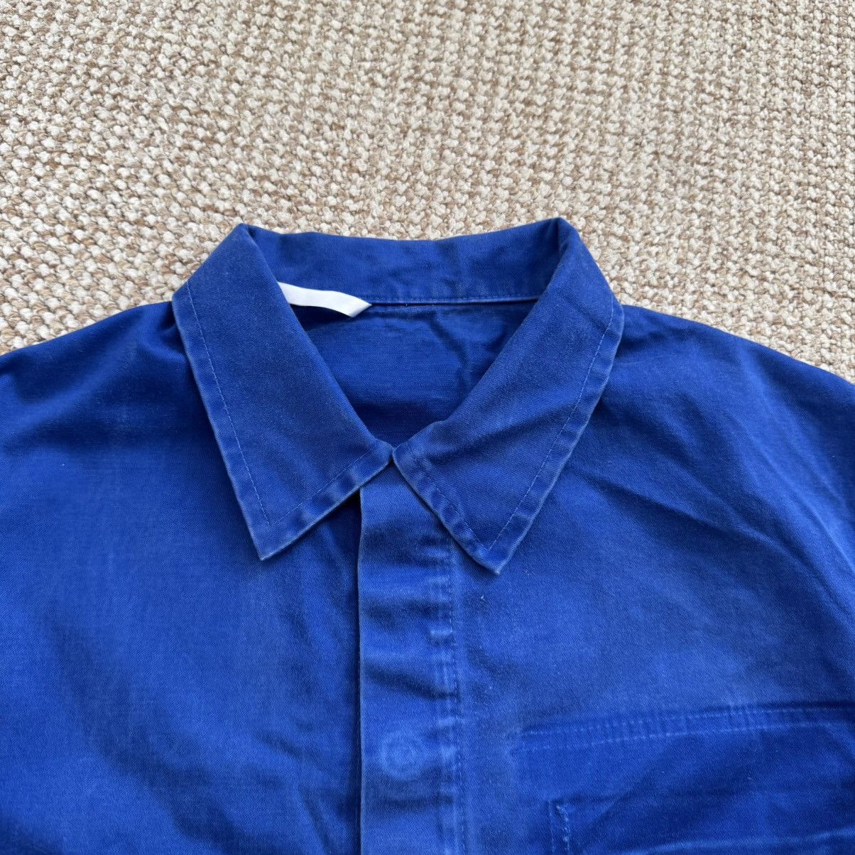 Vintage French vintage distressed worn blue chore works jacket Size US M / EU 48-50 / 2 - 2 Thumbnail