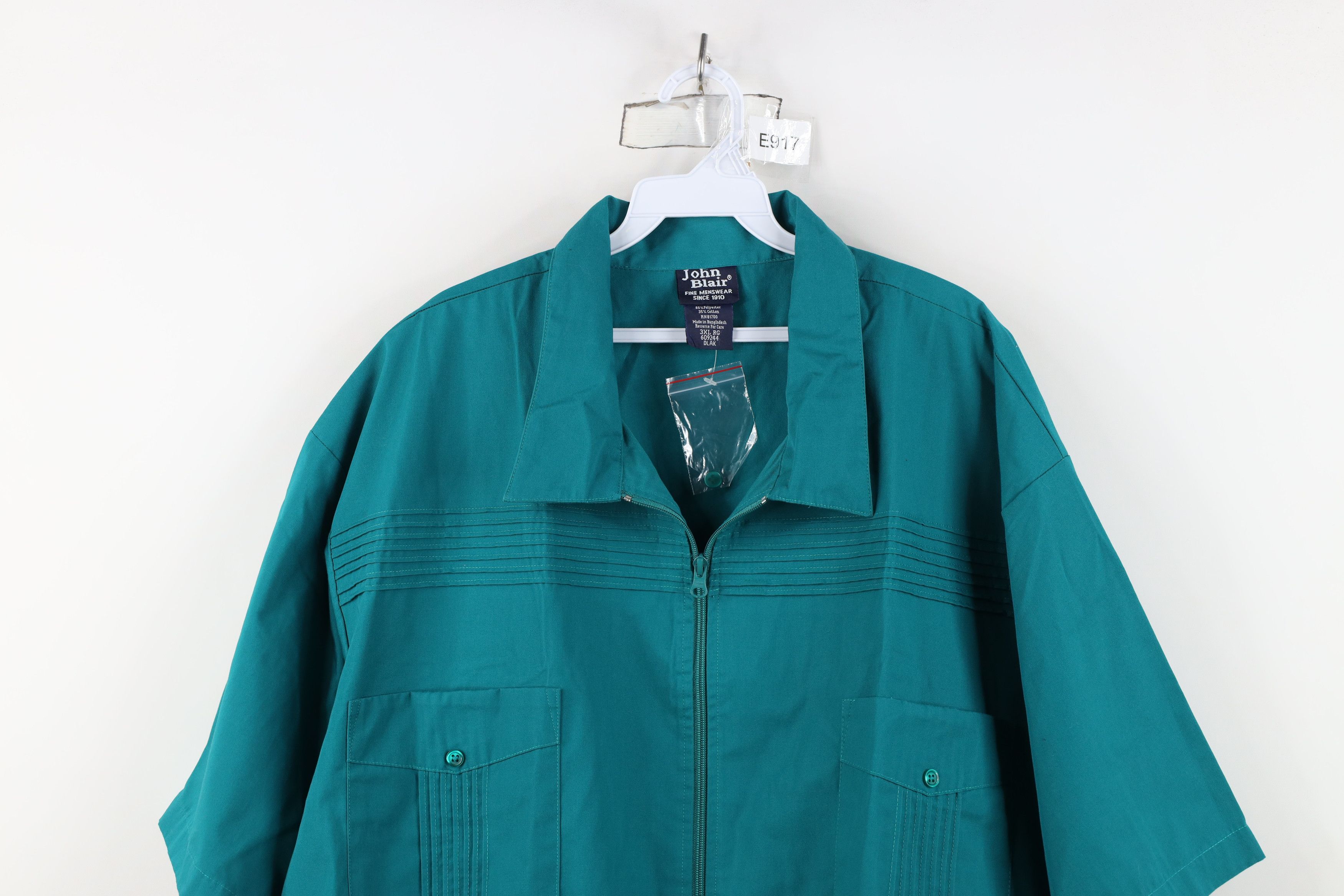 Vintage Deadstock Vintage 90s Streetwear Full Zip Shirt Jacket Size US XXL / EU 58 / 5 - 2 Thumbnail