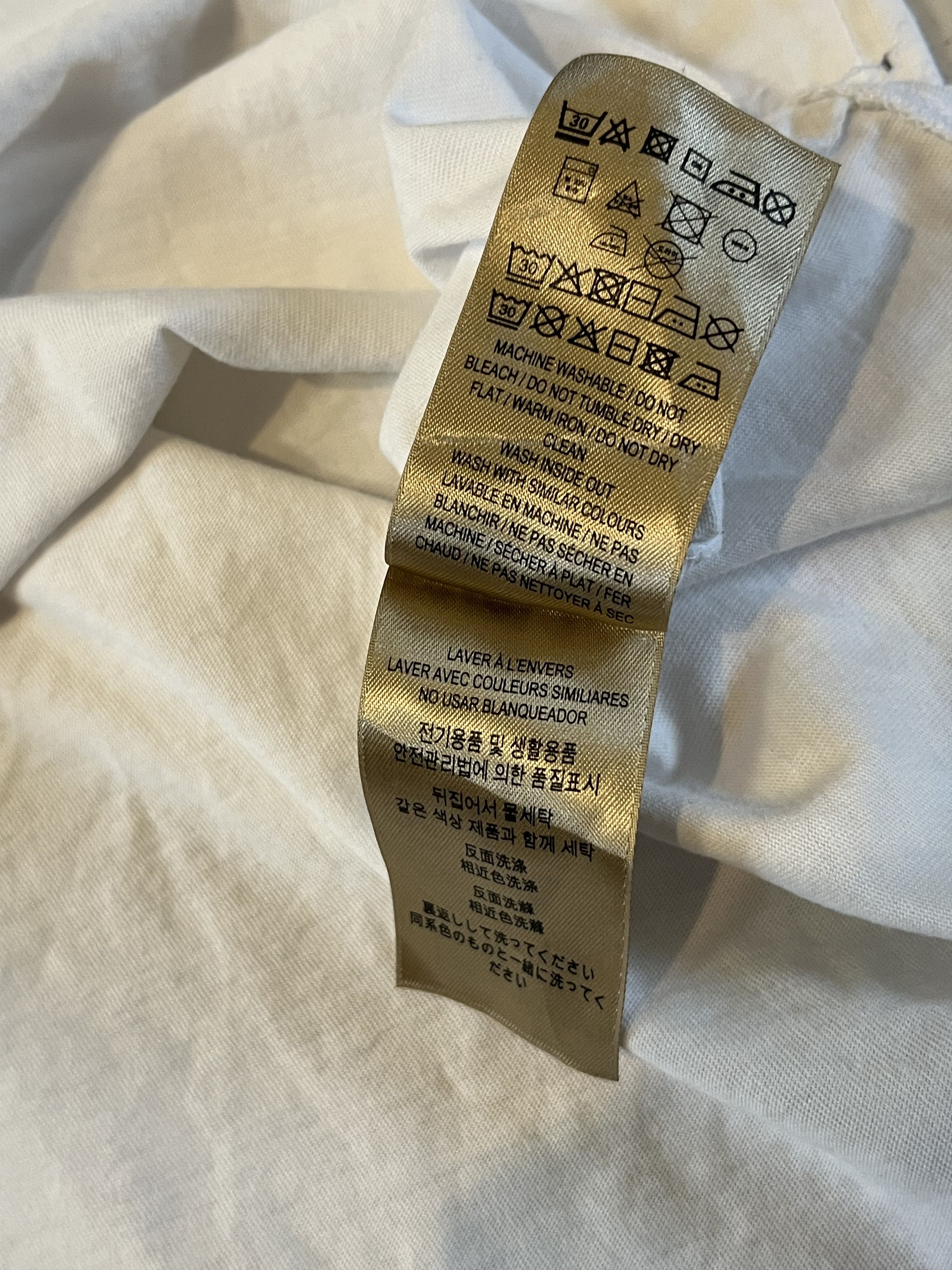 Burberry × Vintage Burberry White Circle Logo Tee Size US L / EU 52-54 / 3 - 6 Thumbnail