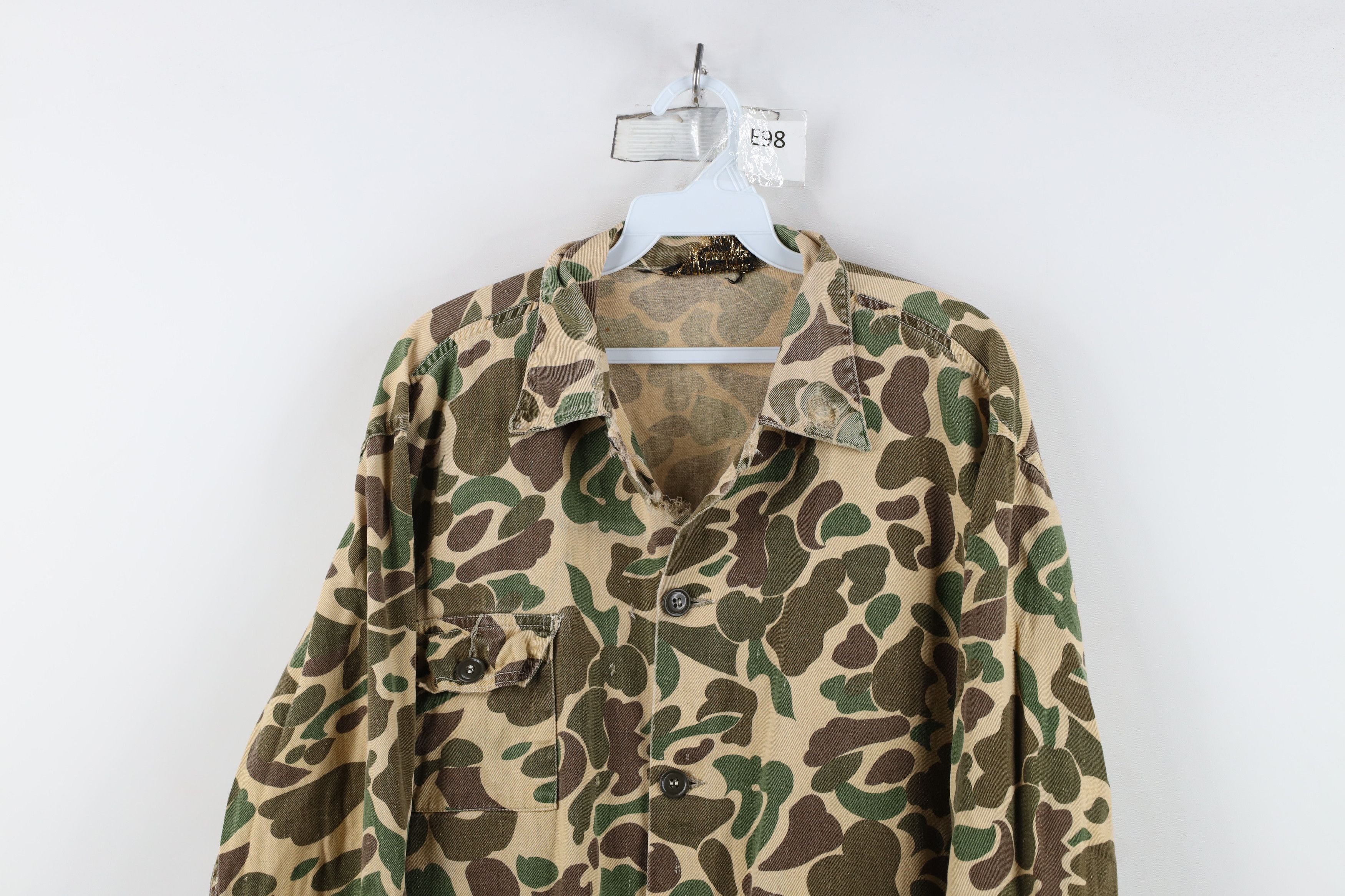 Vintage Vintage 70s Streetwear Frogskin Camouflage Field Jacket USA Size US XXL / EU 58 / 5 - 2 Thumbnail