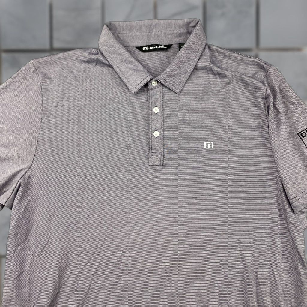 TravisMathew Travis Mathew Polo Shirt Mens 2XL XXL Striped Golf Performance Pima Cotton DBIA Shirt Mens 2XL Striped Golf Polo Travis Mathew PM Size US XXL / EU 58 / 5 - 1 Thumbnail