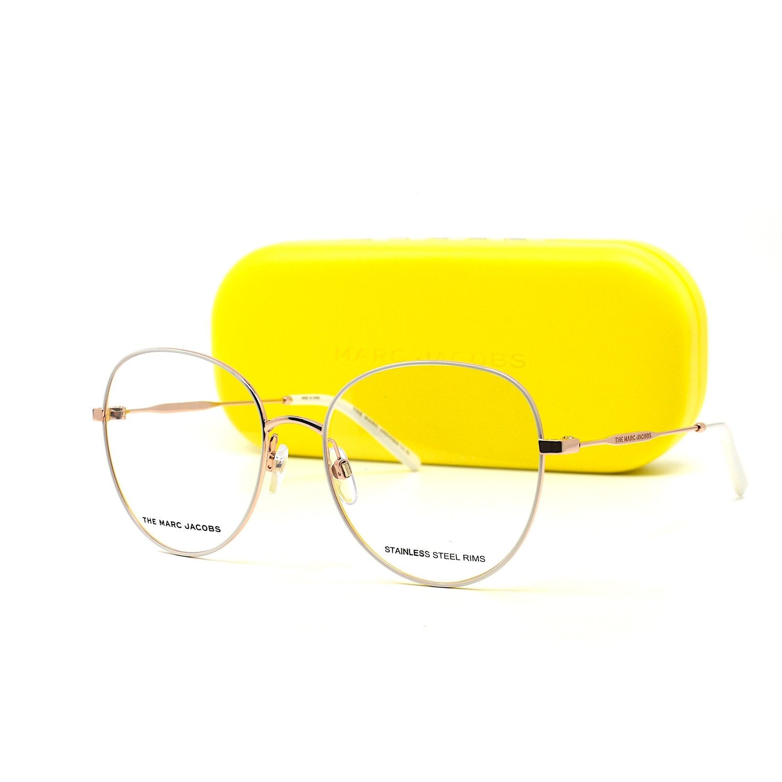Marc Jacobs NEW MARC JACOBS MARC590 Y3R GOLD IVORY EYEGLASSES FRAME Size ONE SIZE - 1 Thumbnail