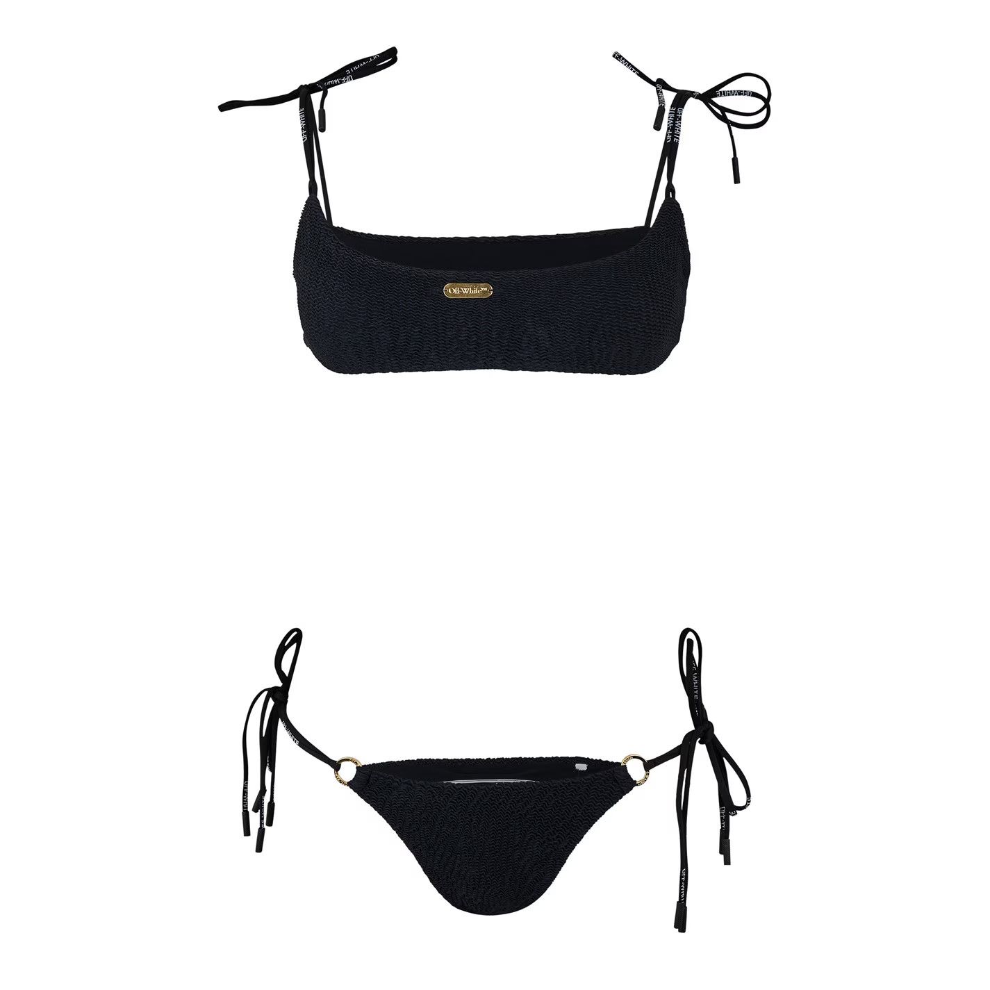 Off-White o1g2r1mq0125 Size: M / Beachwear Bikini Set in Black Size ONE SIZE - 1 Thumbnail