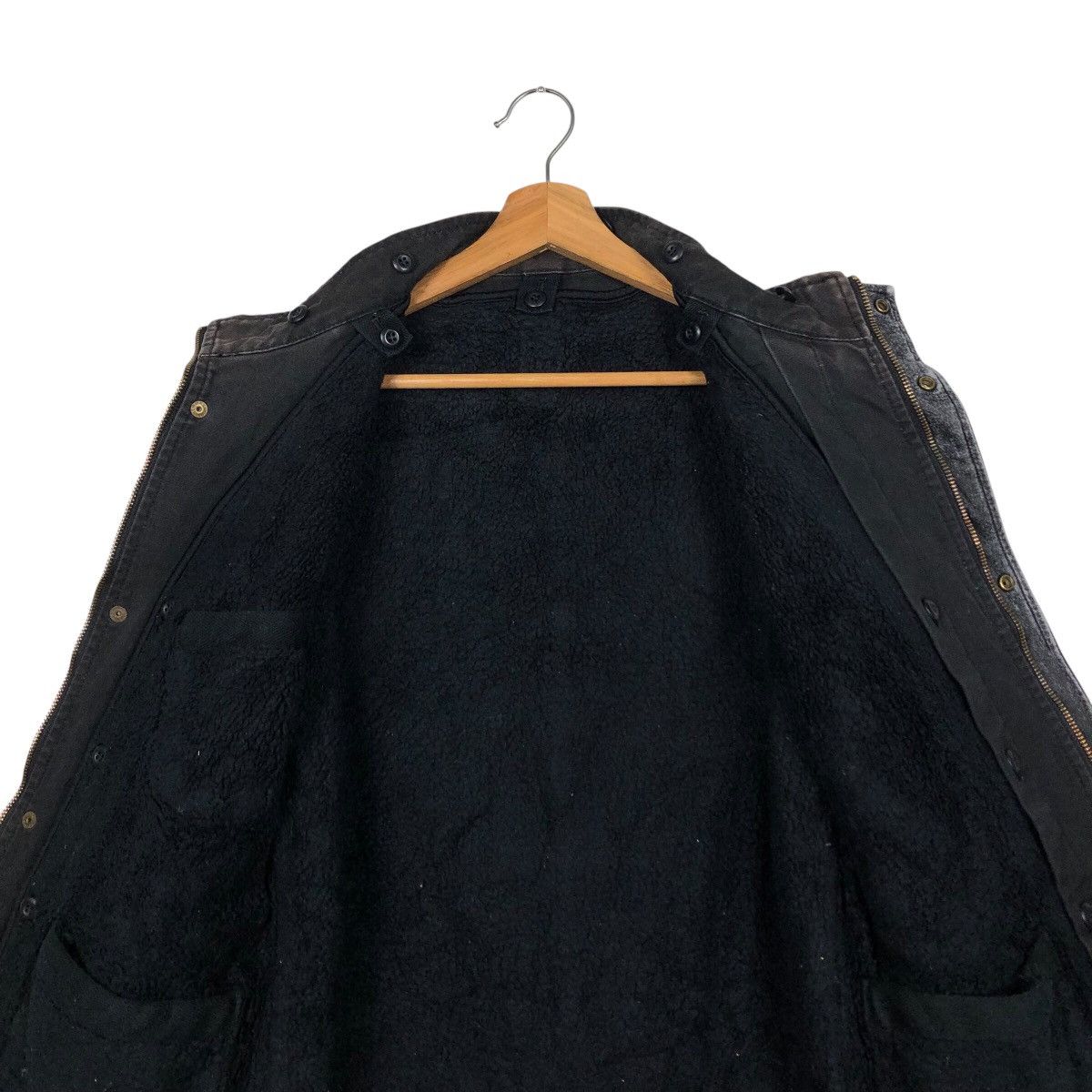 PPFM Rich Black Biker Jacket PPFM Asymmetrical Pocket Punk Style Size US M / EU 48-50 / 2 - 15 Thumbnail