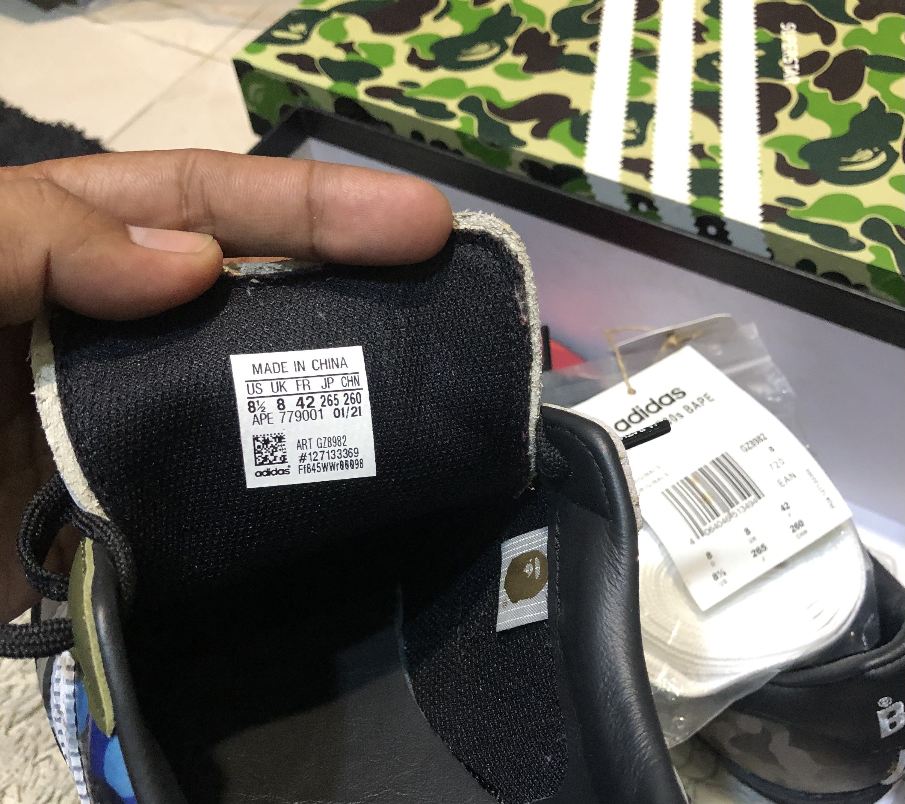 Adidas Bape x Adidas Superstar 80s Size US 8 / EU 41 - 17 Thumbnail