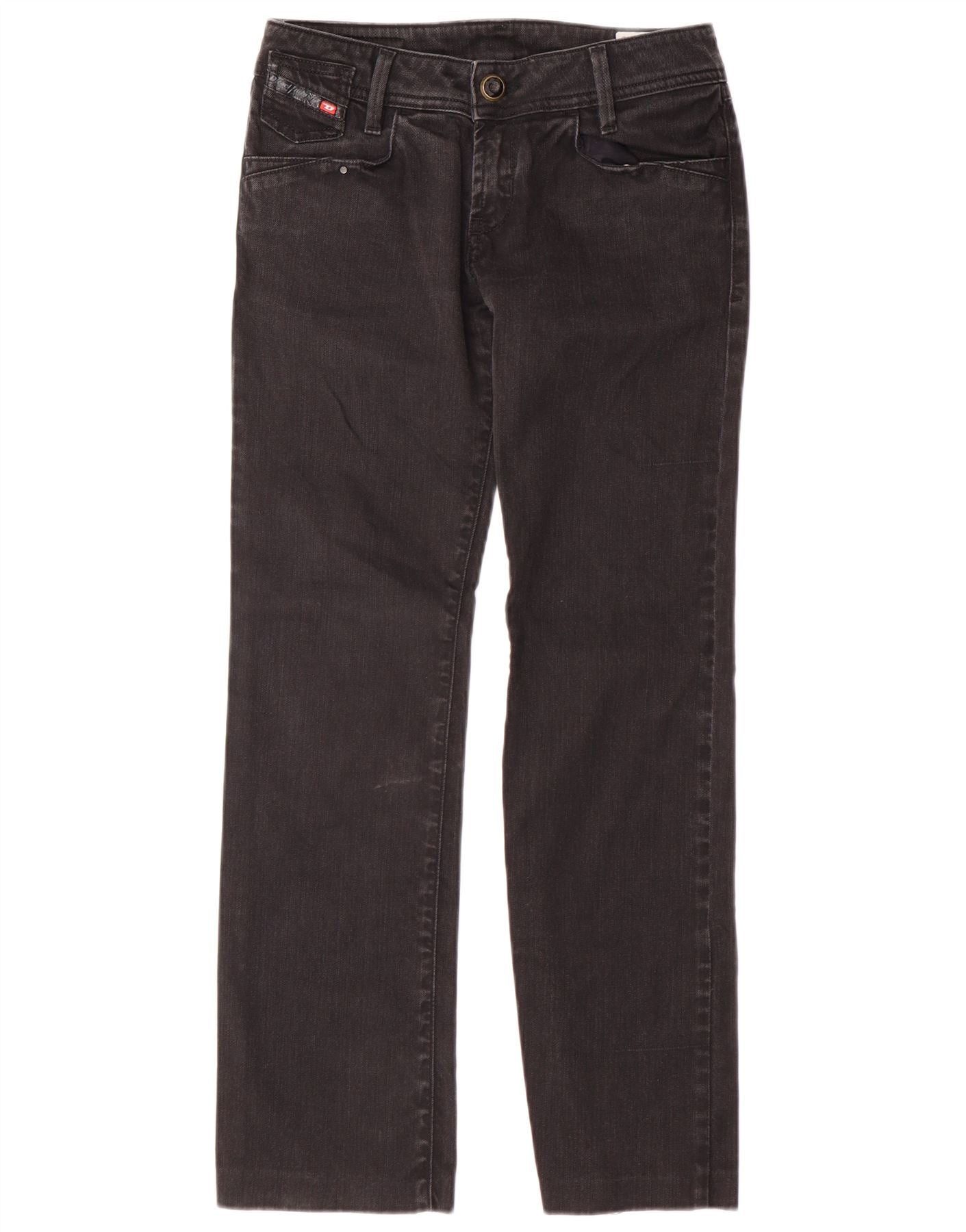 Diesel Womens Totta Straight Jeans W25 L27 Black Cotton Size 42" / US 20 - 1 Thumbnail