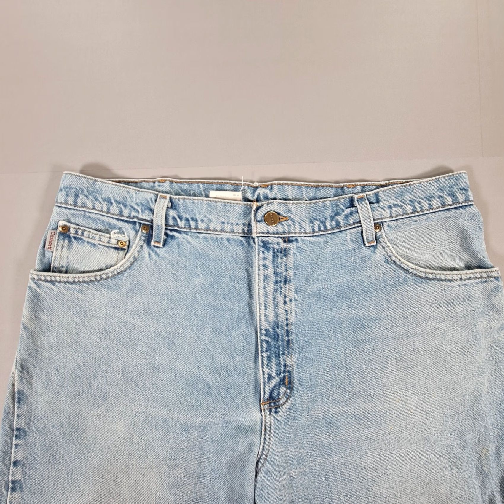 Carhartt VINTAGE Carhartt Jeans Blue W38 L30 Relaxed Fit Straight Denim 90s B17-DST Mens Size US 38 / EU 54 - 2 Thumbnail