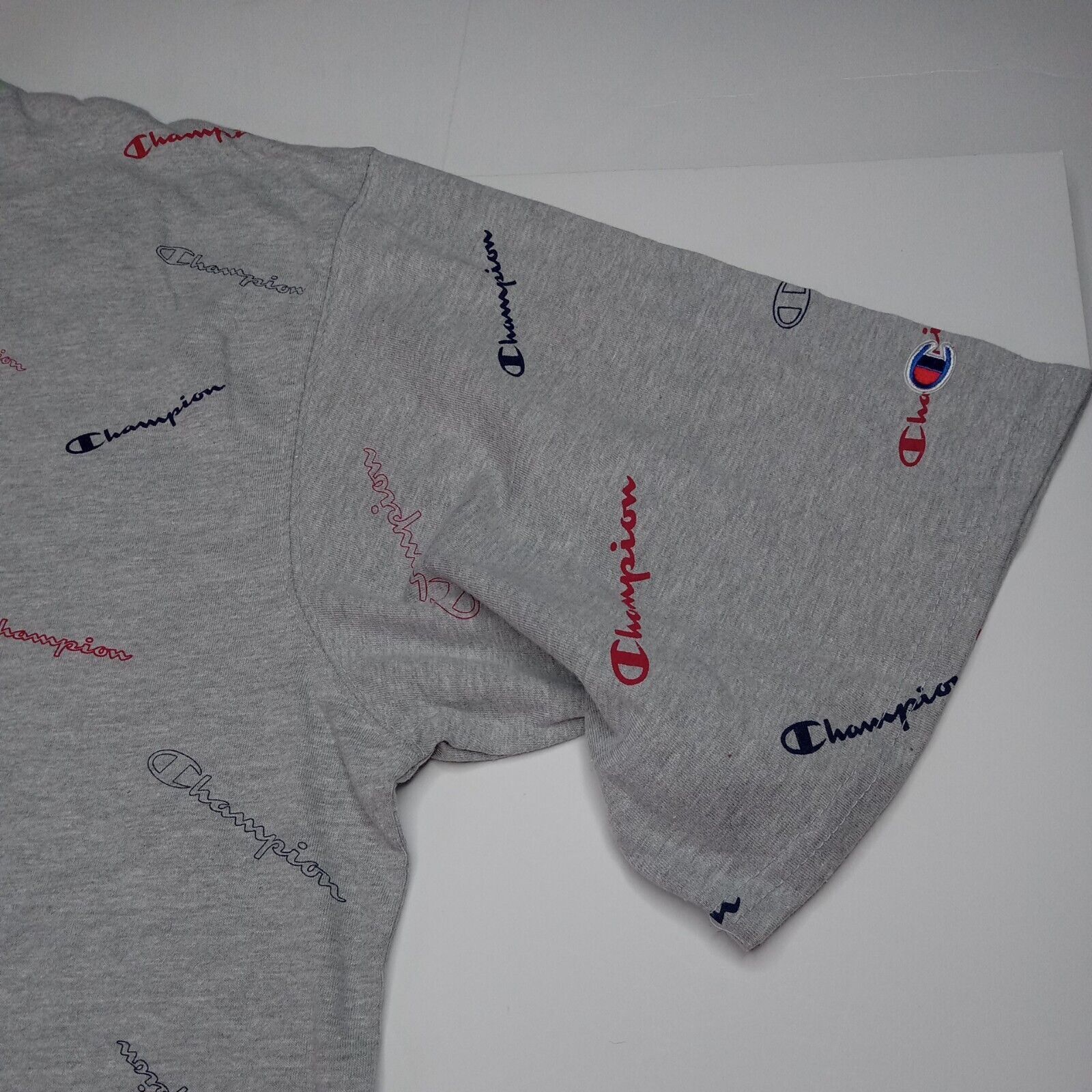 Champion Champion T-shirt Men’s XLT All Over Print Logo Spell Out Size US XL / EU 56 / 4 - 3 Thumbnail