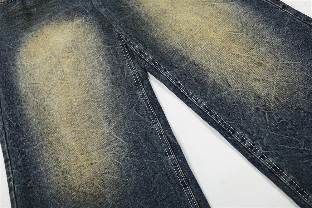 Vintage Men's Casual American Retro Gradient Washed Wide-Leg Jeans Size US 32 / EU 48 - 4 Thumbnail