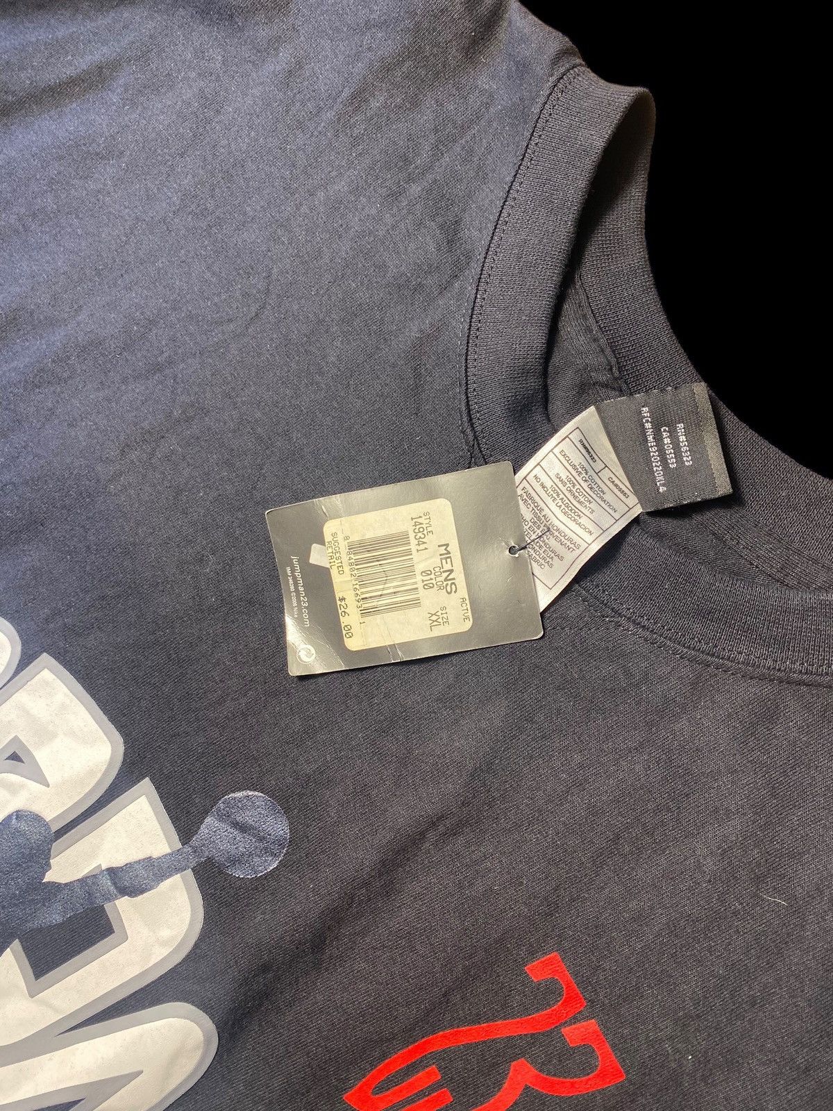 Jordan Brand × Vintage Vtg Jumpman Air Jordan T Shirt Flight Logo Mens XXL Y2K Size US XXL / EU 58 / 5 - 3 Thumbnail