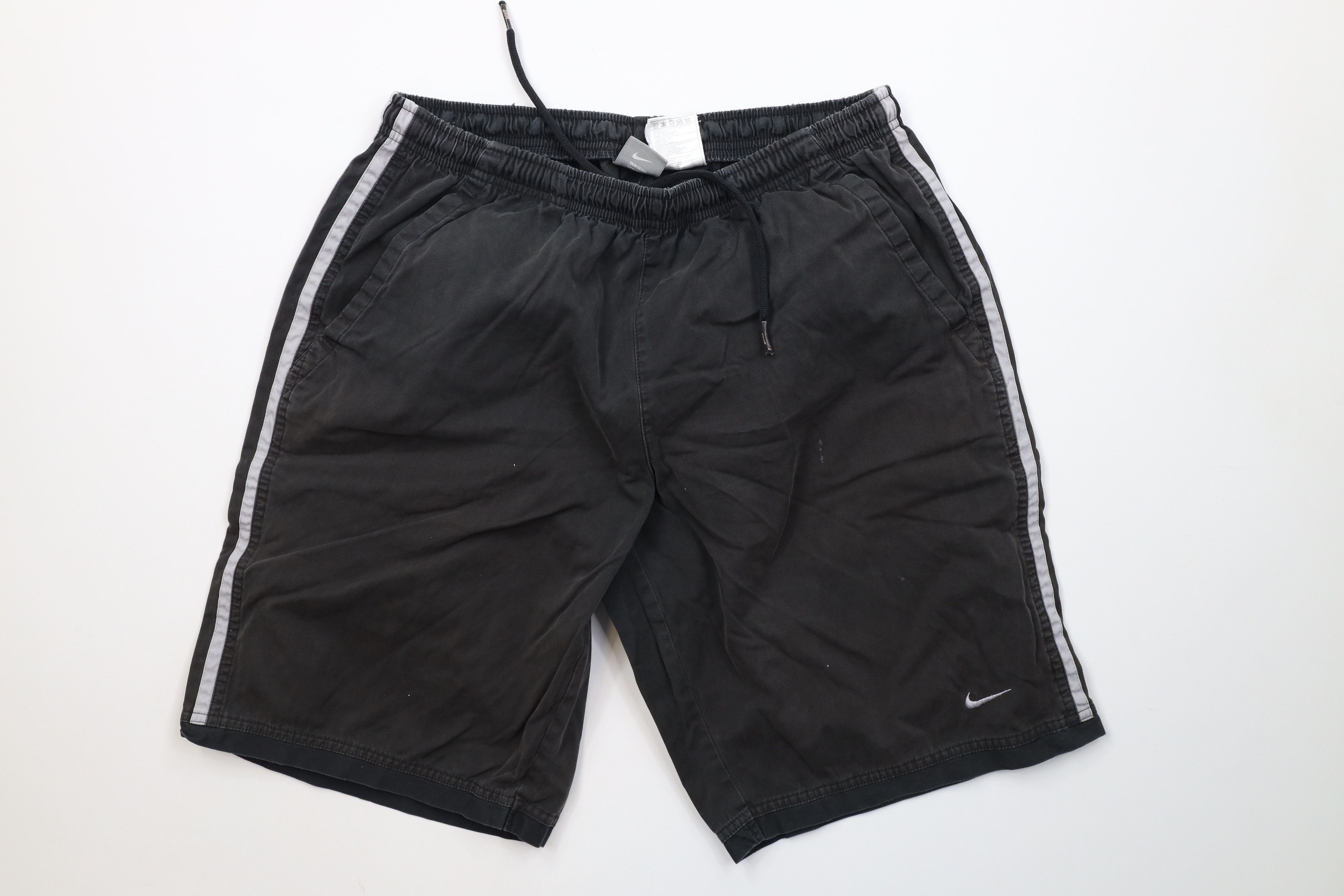 Nike Vintage Y2K Nike Travis Scott Mini Swoosh Striped Shorts Size US 32 / EU 48 - 1 Thumbnail