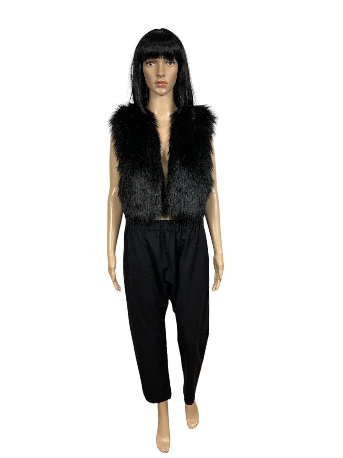 H&M × Jimmy Choo Jimmy Choo for H&M Faux Fur Gilet Vest size US 6 Size M / US 6-8 / IT 42-44 - 2 Thumbnail