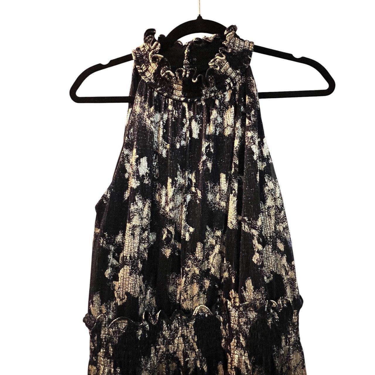Other Taylor NY Black Gold Metallic Tiered Maxi Size M / US 6-8 / IT 42-44 - 3 Thumbnail