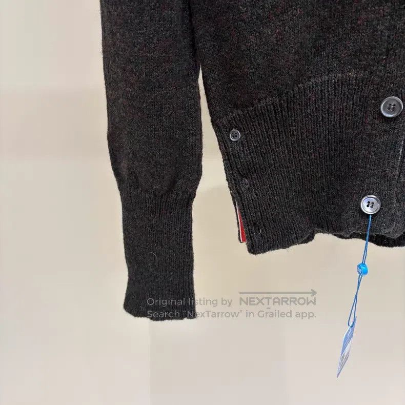 Thom Browne Thom Browne Gray Wool Cardigan Size US XS / EU 42 / 0 - 5 Thumbnail