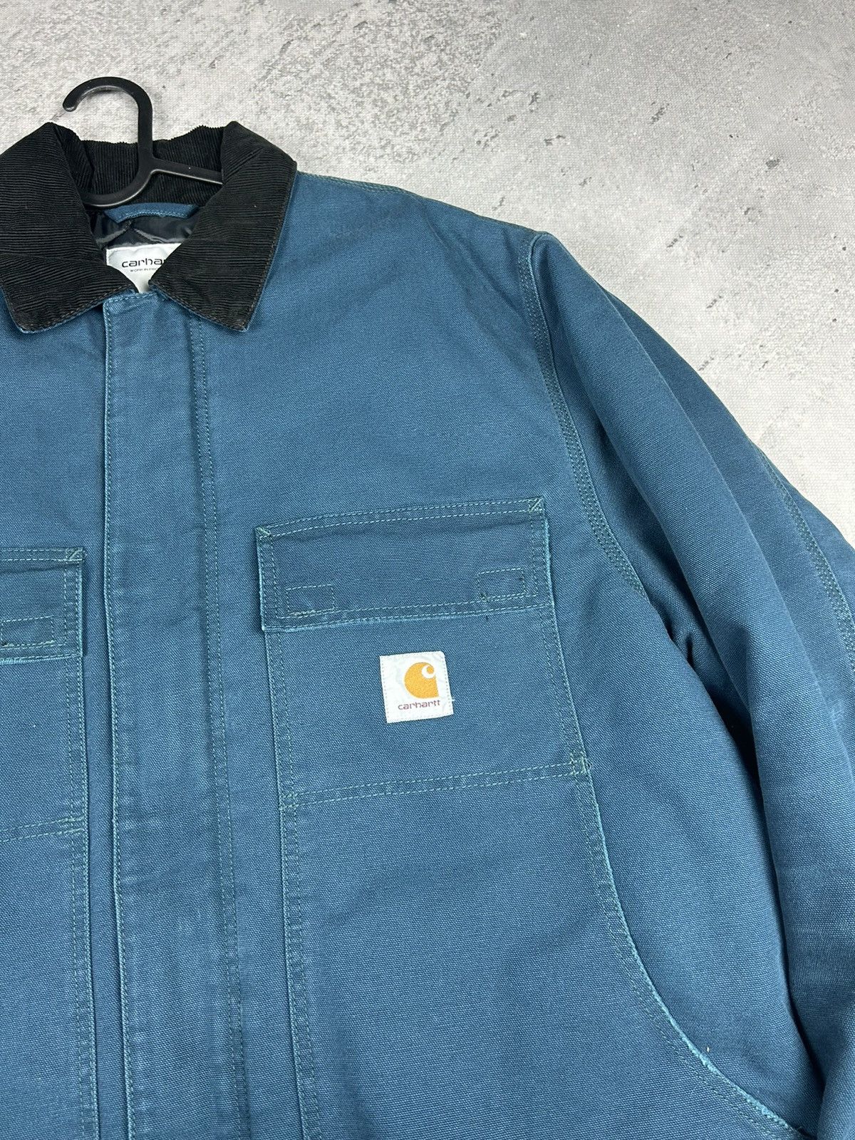 Carhartt × Vintage Rare 90sFaded Turquoise Arctic Carhartt Paded Jacket (XL) Size US XL / EU 56 / 4 - 4 Thumbnail