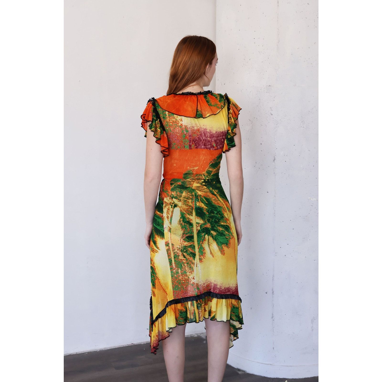 Jean Paul Gaultier Vintage Jean Paul Gaultier 1990s Psychedelic Palm Tree Dress Size S / US 4 / IT 40 - 7 Thumbnail