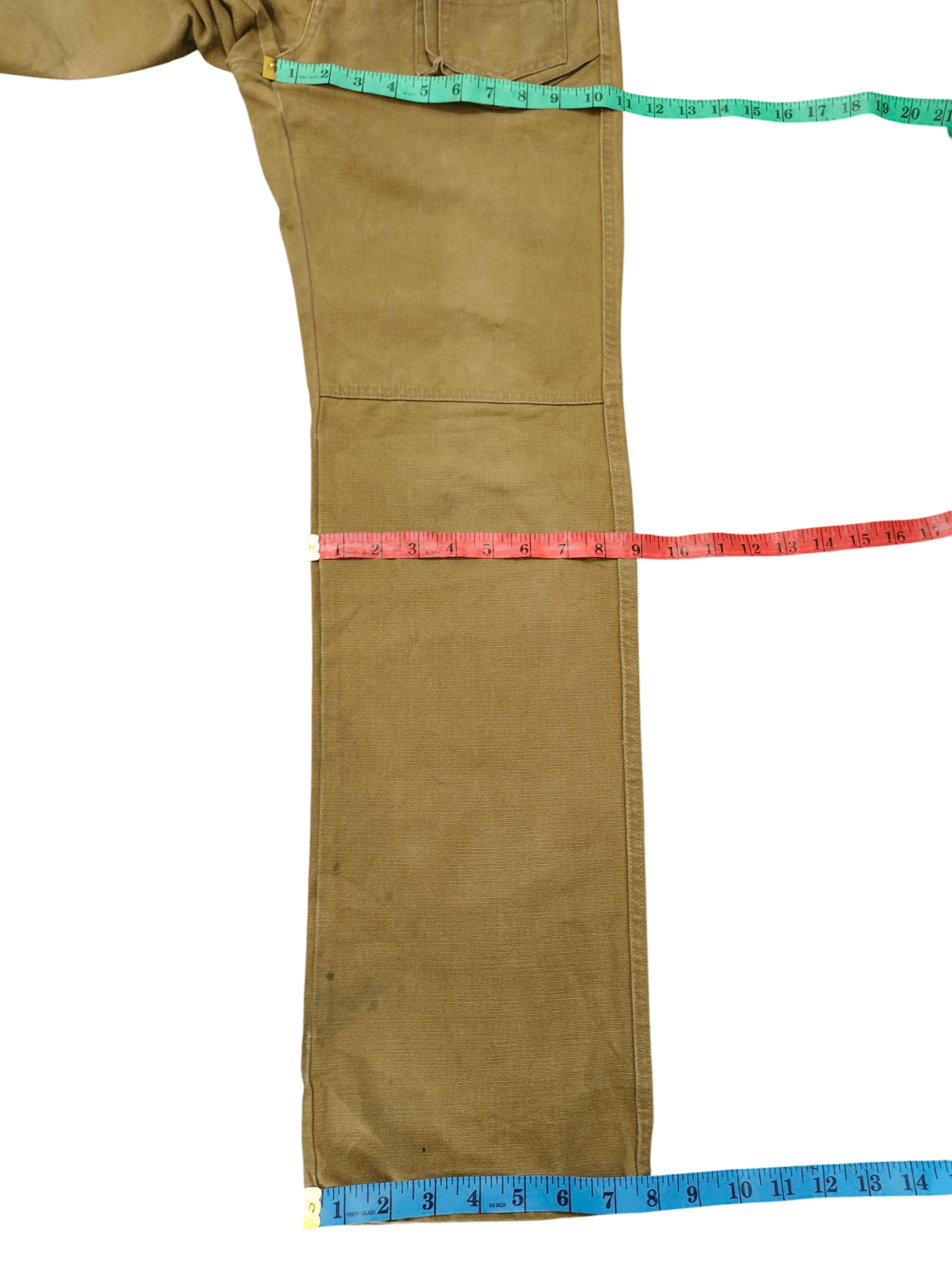 Comme des Garcons × Undercover Global Work Japan Duck Cotton Distress Faded Denim Pants Size US 30 / EU 46 - 18 Thumbnail