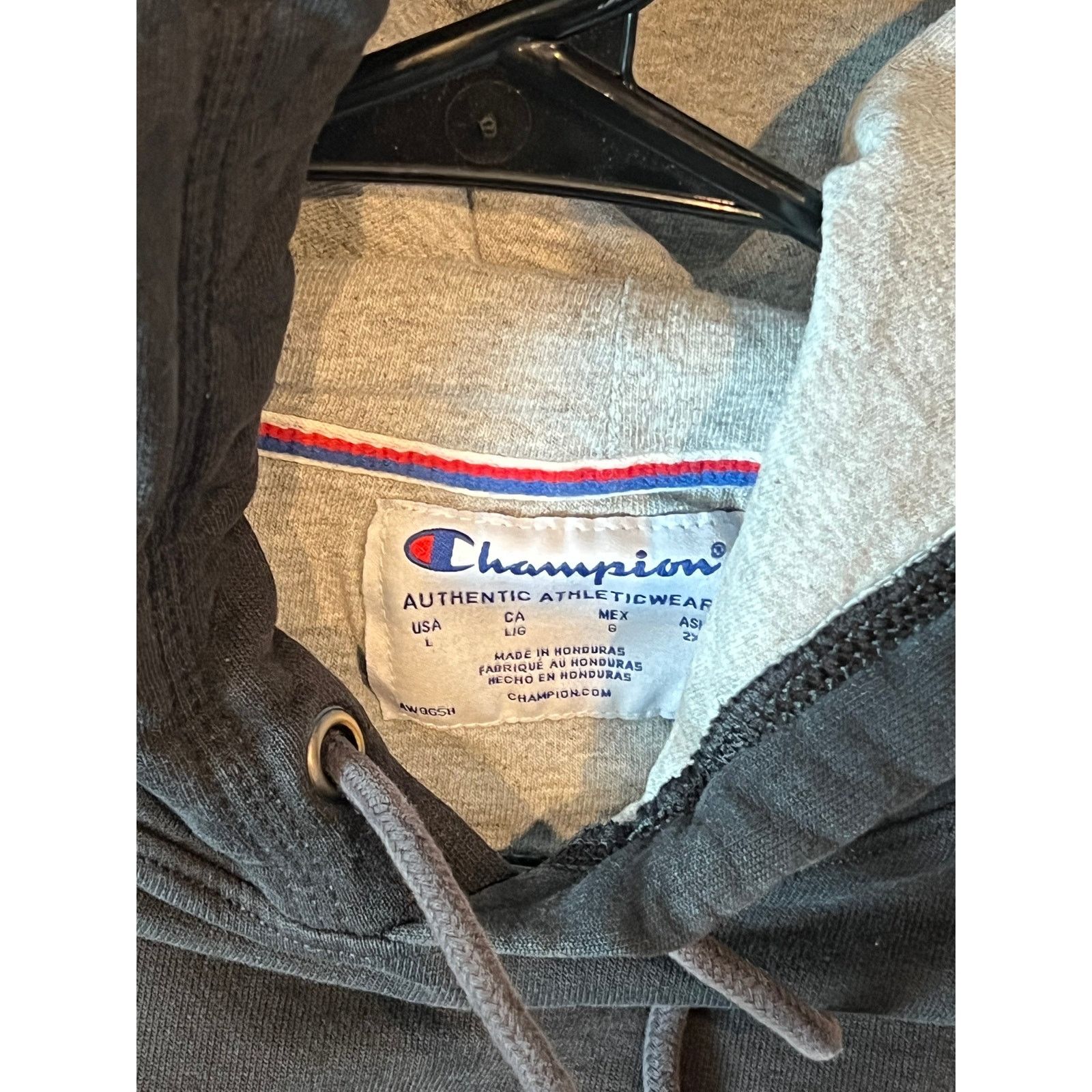 Champion Champion Black Pullover Hoodie Mens L Size US L / EU 52-54 / 3 - 3 Thumbnail