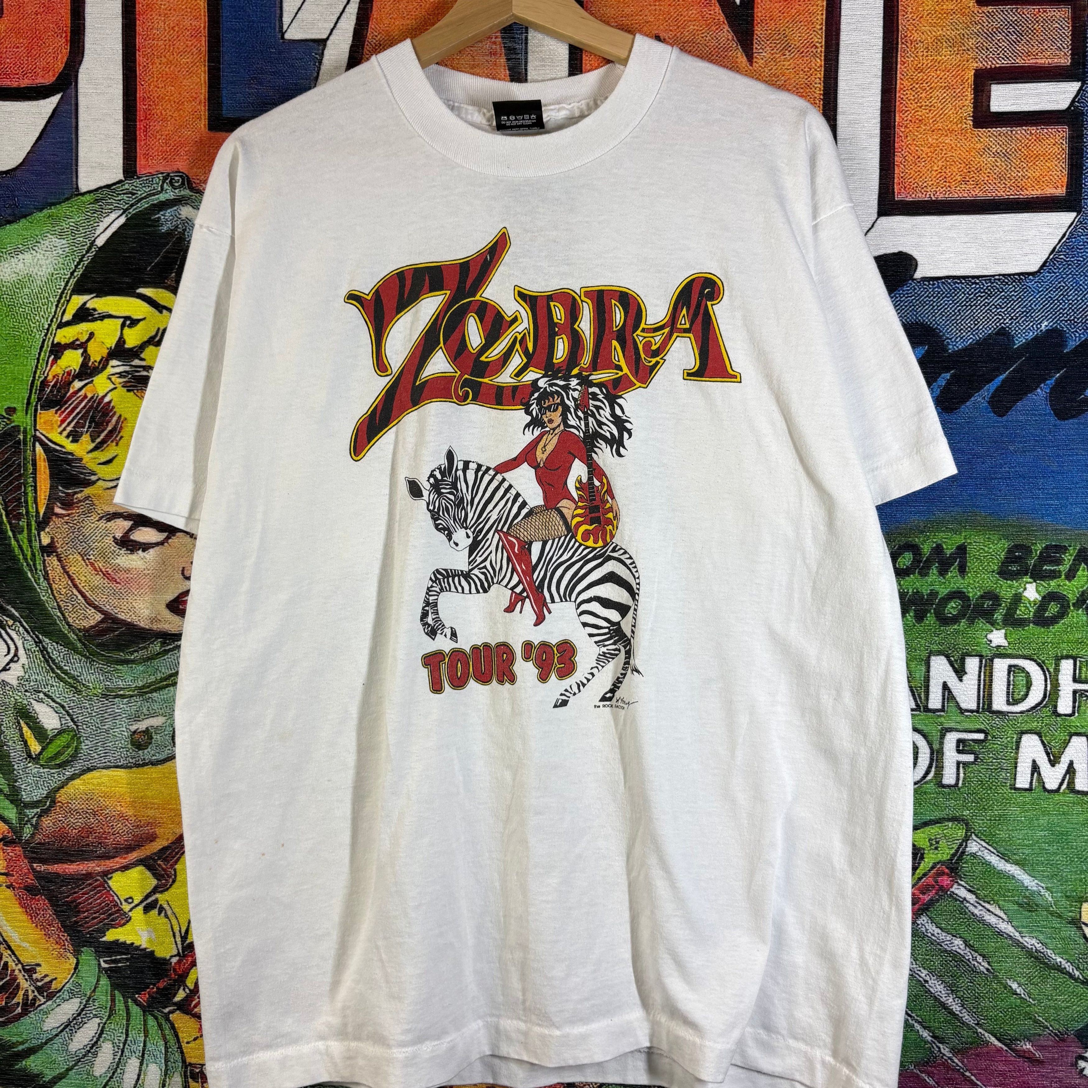 Band Tees Vintage 90s Zebra Band Tour Tee Size XL Size US XL / EU 56 / 4 - 1 Thumbnail