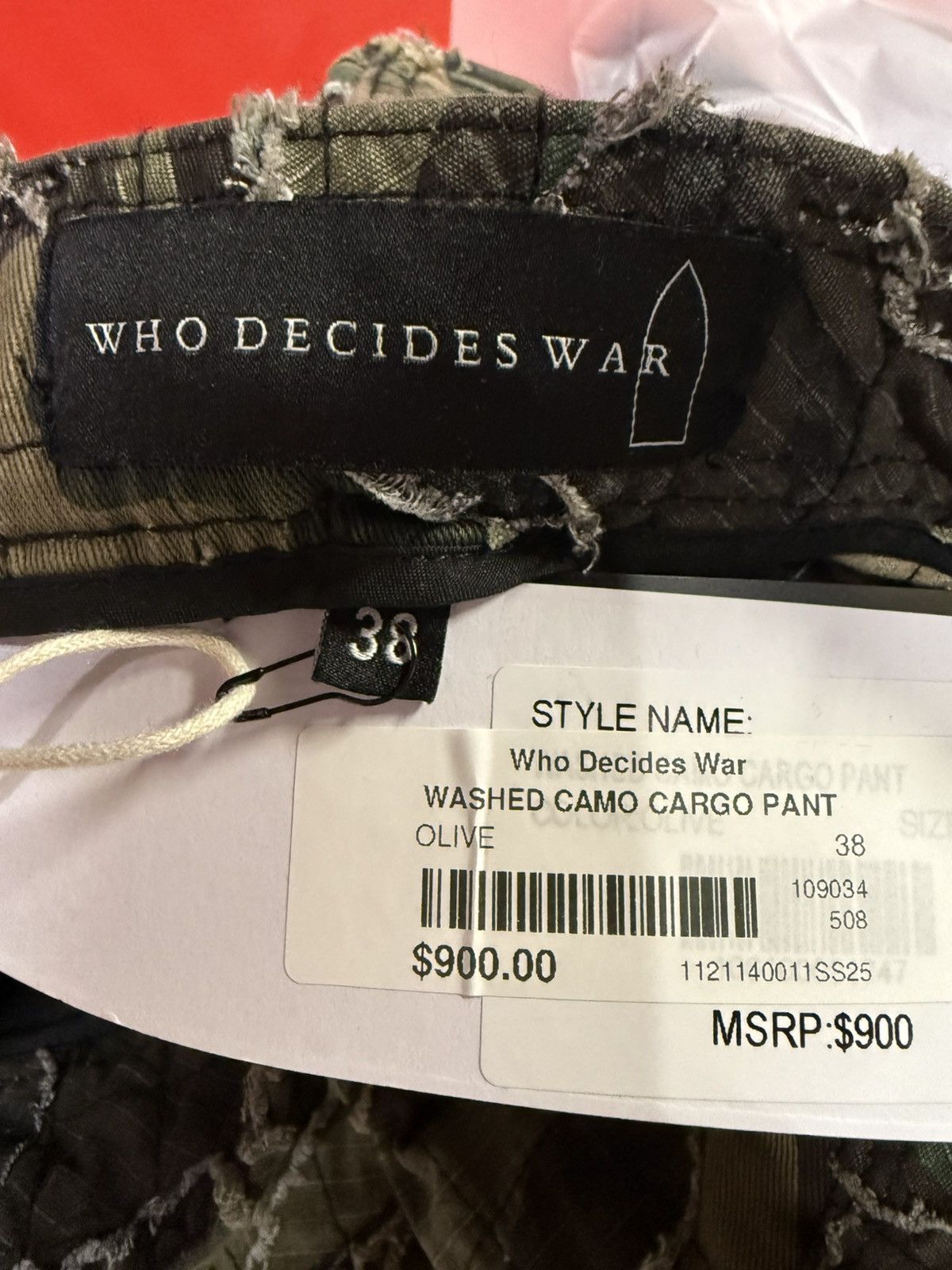 Who Decides War Who Decides War Washed Camo Cargo Pant Size US 38 / EU 54 - 3 Thumbnail