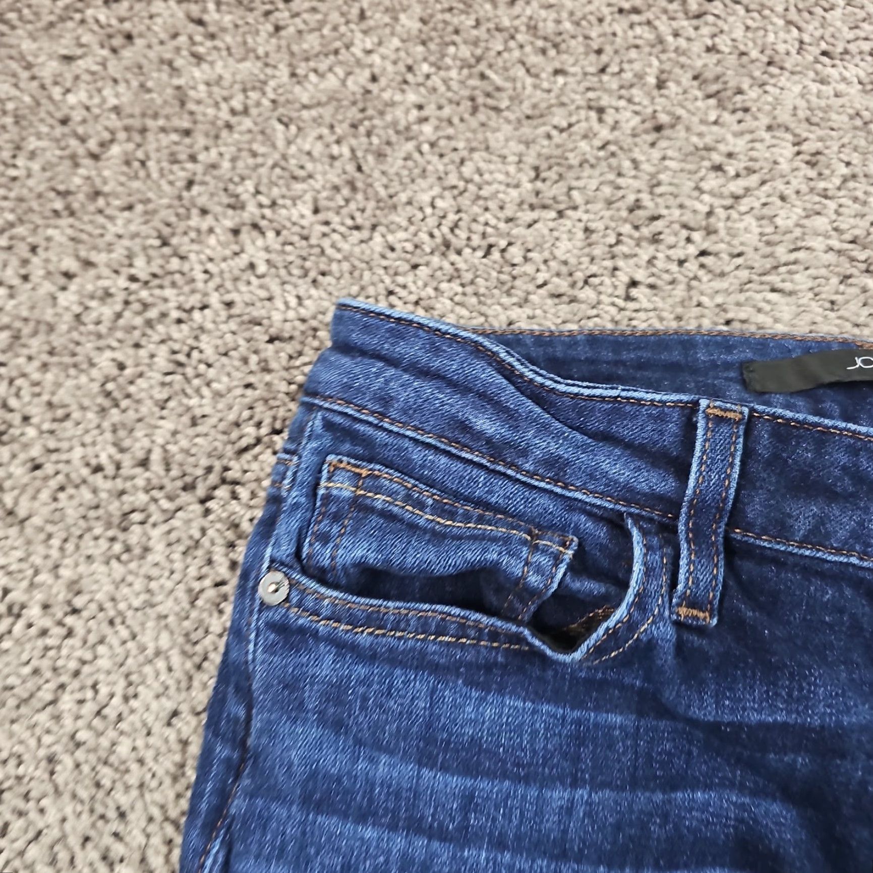 Vintage Joes Jeans Womens Jeans Boot Cut Low Rise Dark Wash Stretch Denim Casual 28 24x31 Size 28" / US 6 / IT 42 - 3 Thumbnail