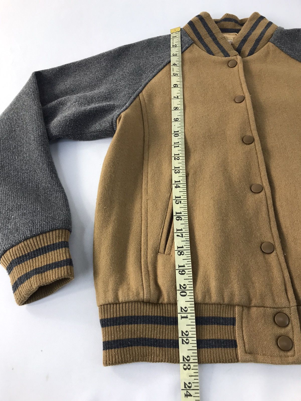 Japanese Brand Vintage Browny Varsity Jacket Double Pocket Snap Button Size S / US 4 / IT 40 - 12 Thumbnail