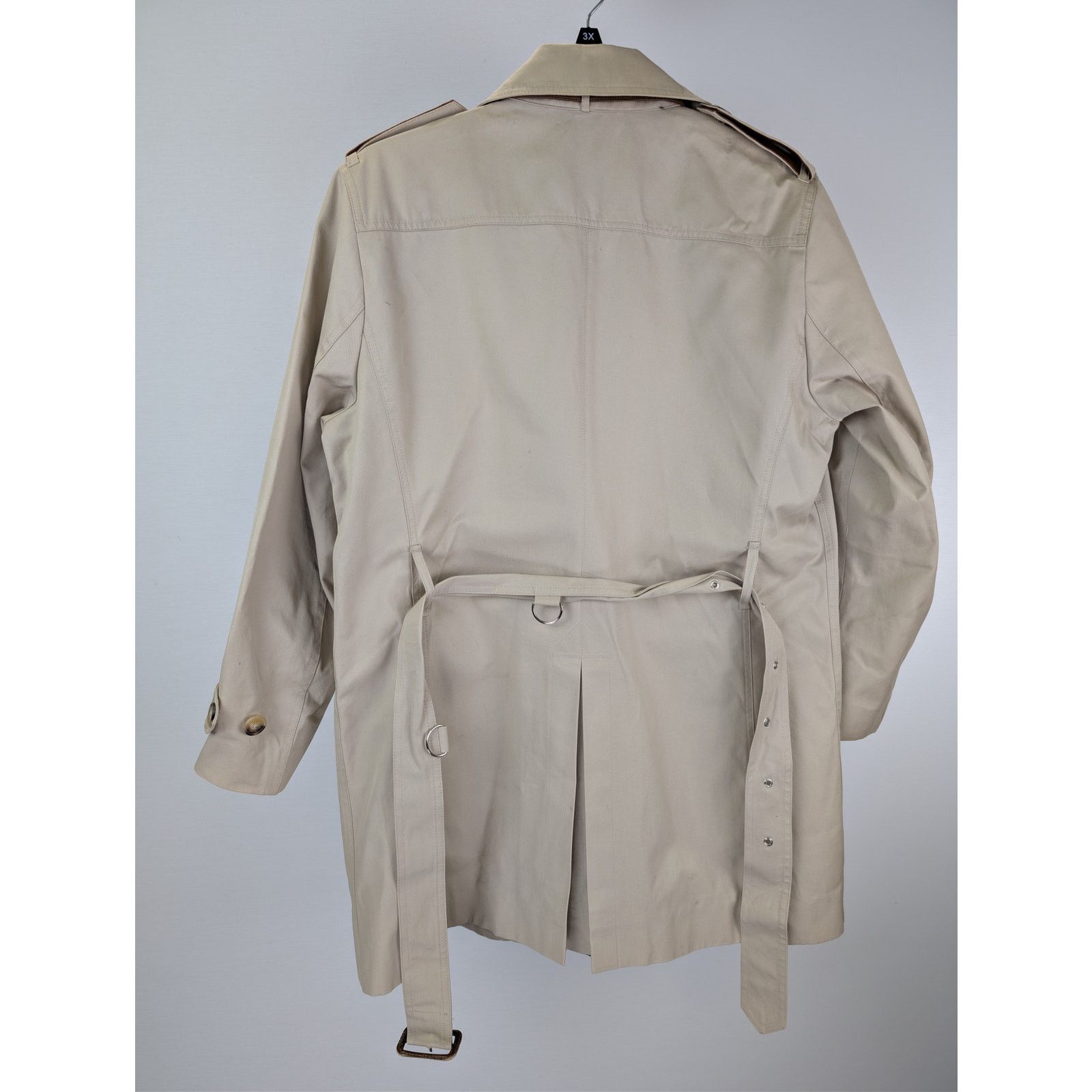 Sandro o1rshd1 CC20 double-breasted belted trench coat in beige Size US L / EU 52-54 / 3 - 11 Thumbnail
