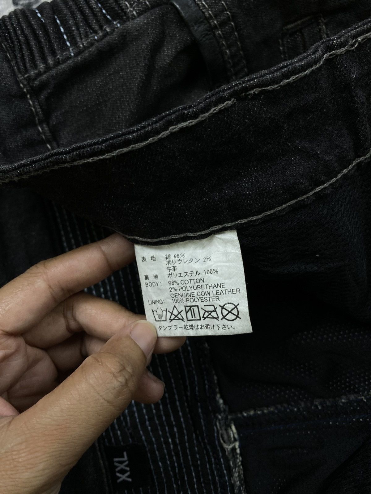 Designer The Designer Classic Tactical Biker Denim Pants Size US 35 - 15 Thumbnail