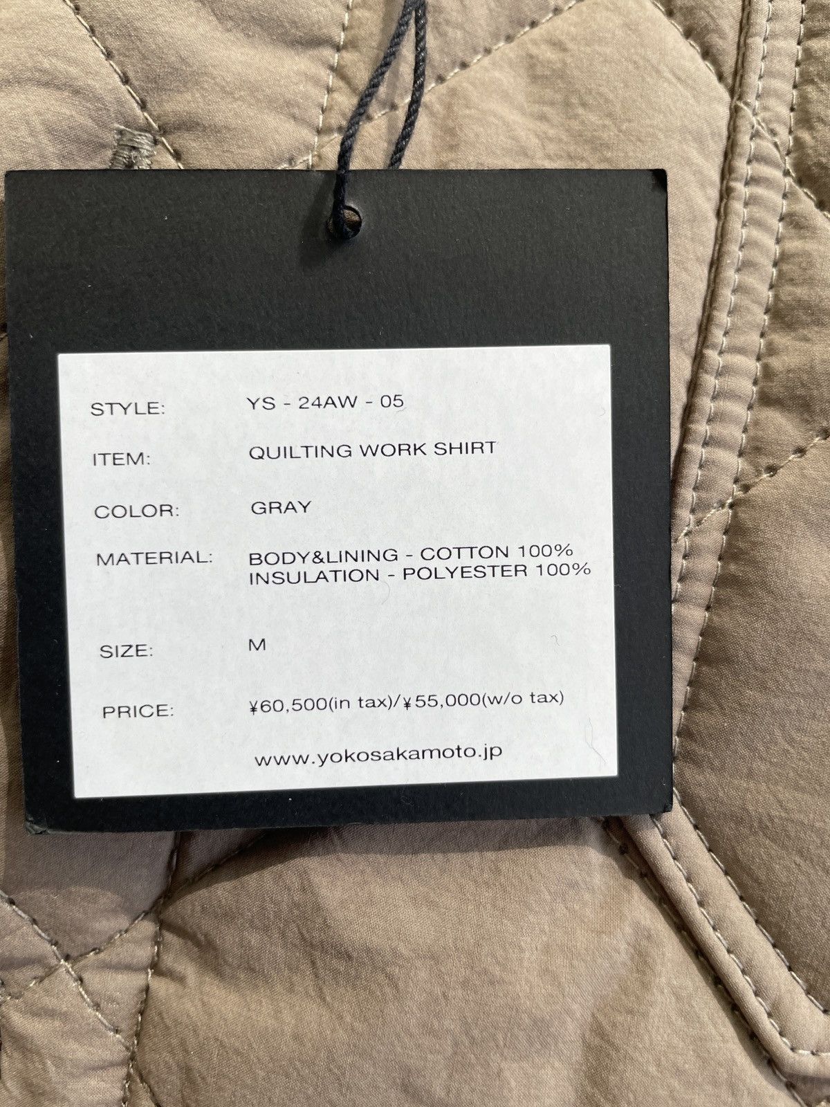 YOKO SAKAMOTO Quilting Work Shirt Jacket - Gray Size US M / EU 48-50 / 2 - 3 Thumbnail