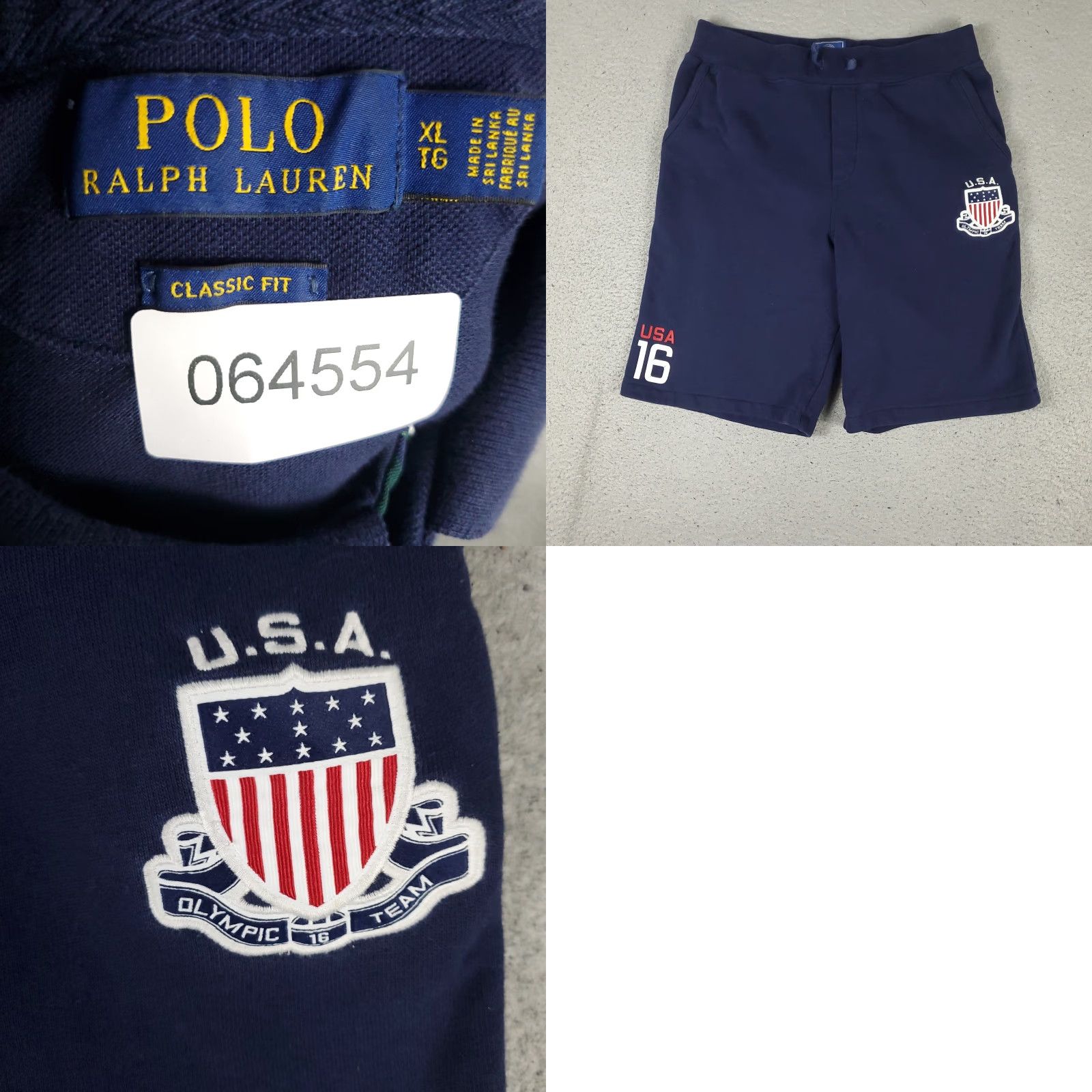 Ralph Lauren Ralph Lauren Polo Shirt Mens XL Blue Shield Patch Badge Short Sleeve Shirt Polo Size US XL / EU 56 / 4 - 8 Thumbnail