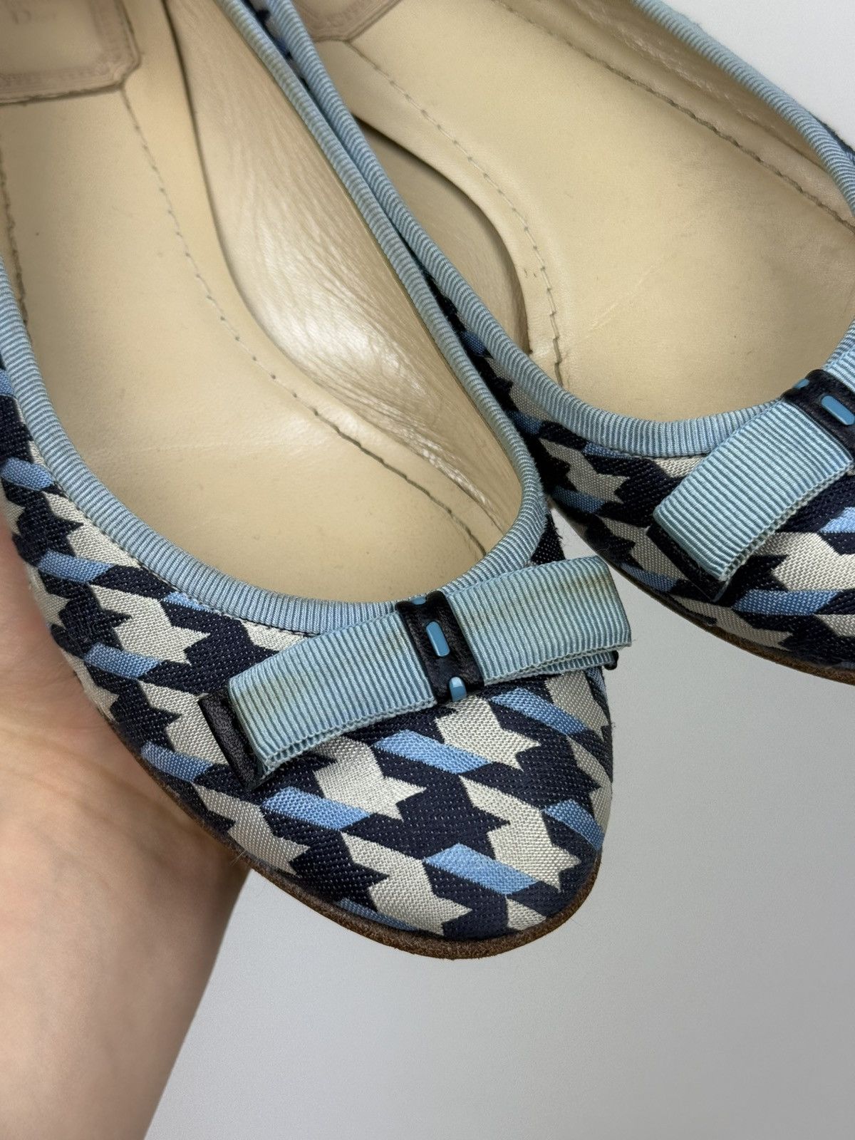 Dior × Vintage *sz37* DIOR CD Ballet Flats Y2k vintage Size US 7 / IT 37 - 5 Thumbnail
