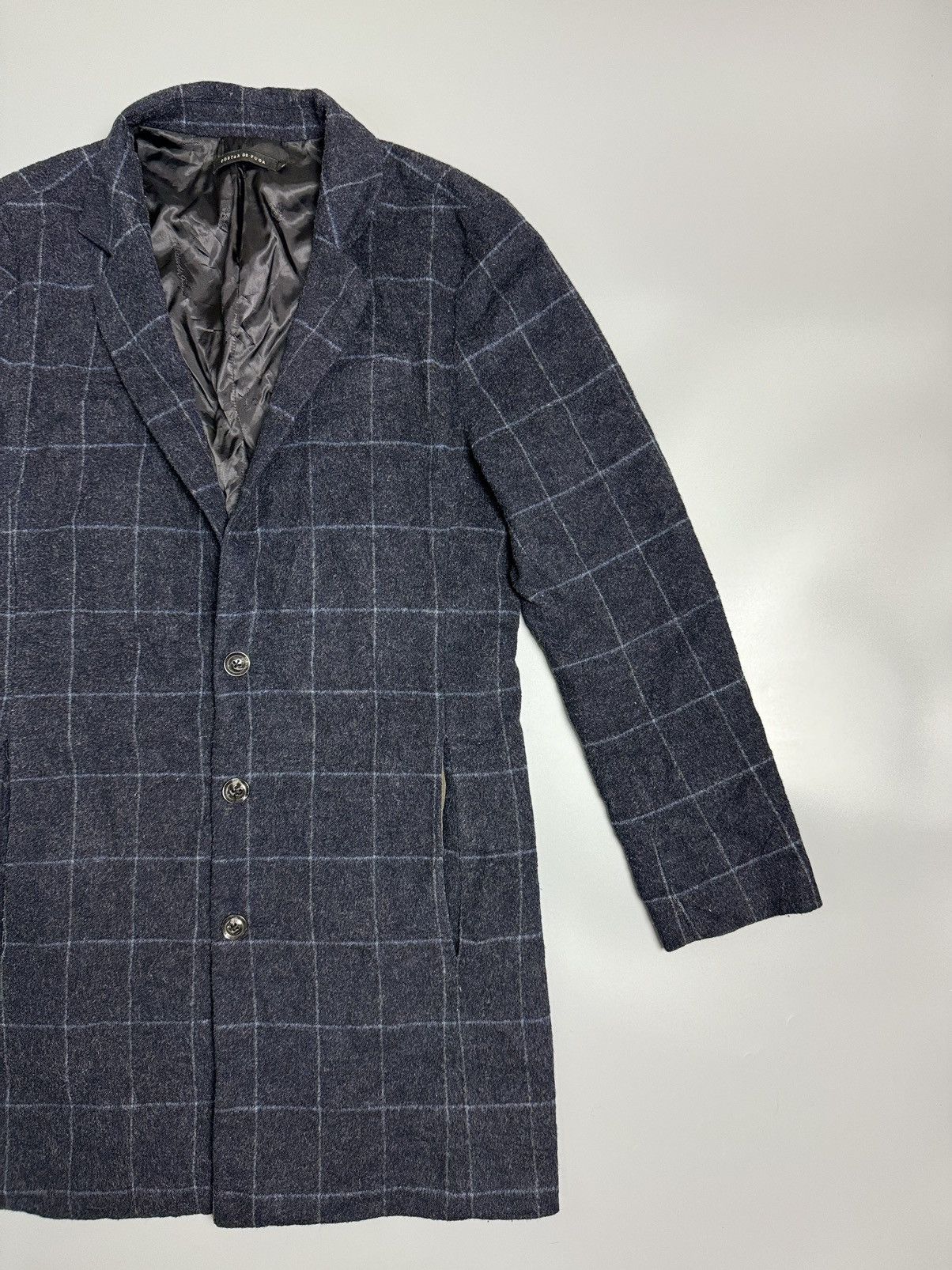 GOSTAR DE FUGA Gostar De fuga Checkered OverCoat Wool Jacket Size US S / EU 44-46 / 1 - 3 Thumbnail