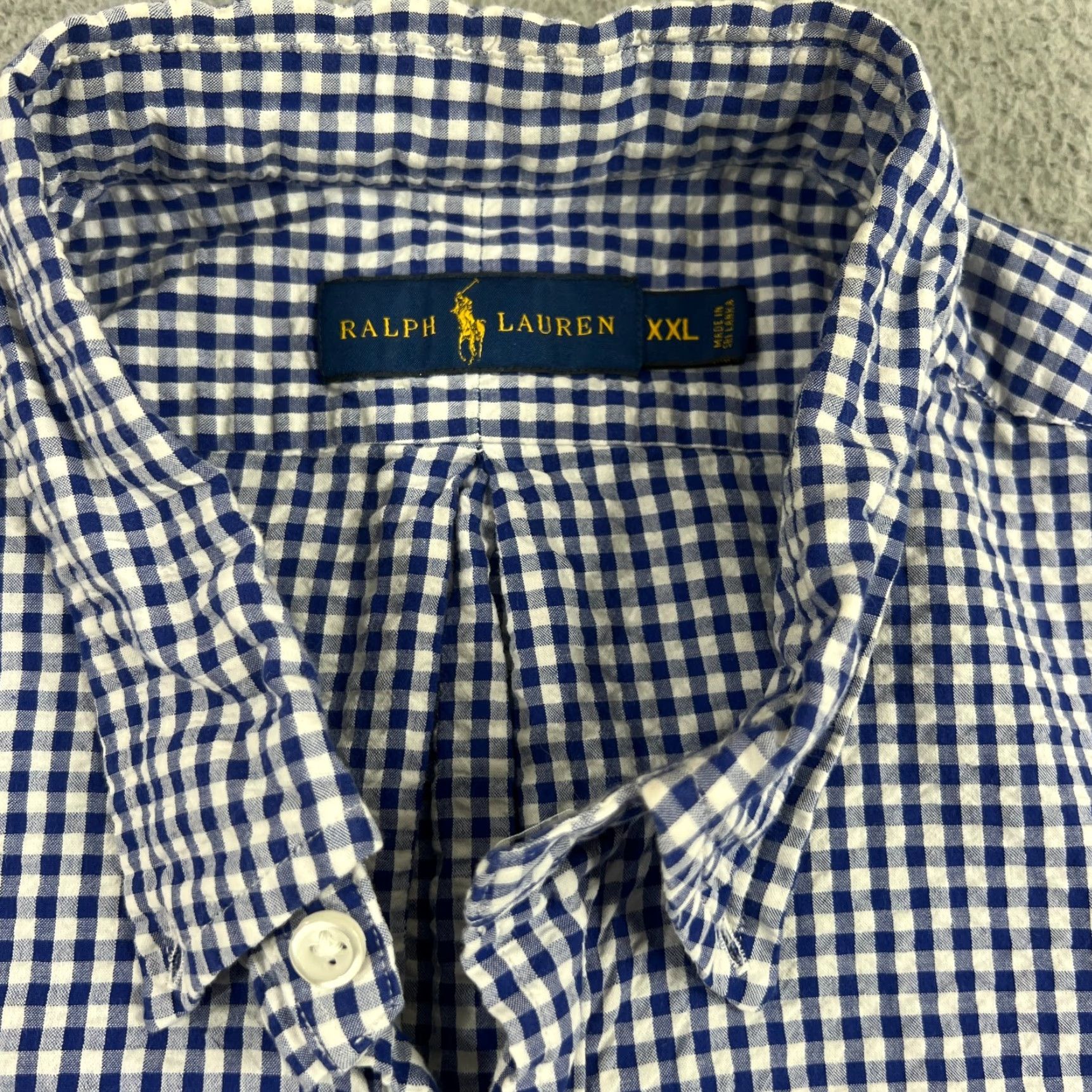 Ralph Lauren Ralph Lauren Shirt Mens 2XL Blue Check Pony Button Up Short Sleeve Size US XXL / EU 58 / 5 - 4 Thumbnail