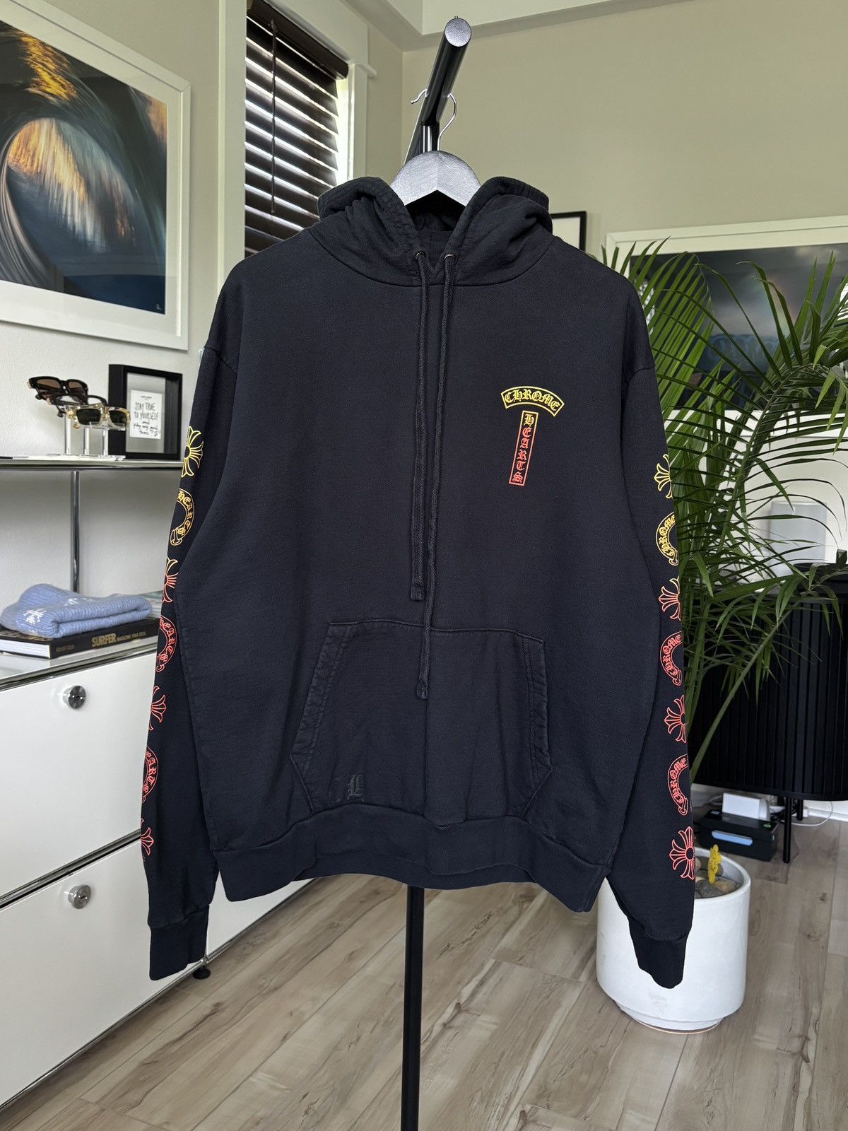 Chrome Hearts CHROME HEARTS | SUNSET T BAR LOGO HOODIE Size US M / EU 48-50 / 2 - 2 Thumbnail