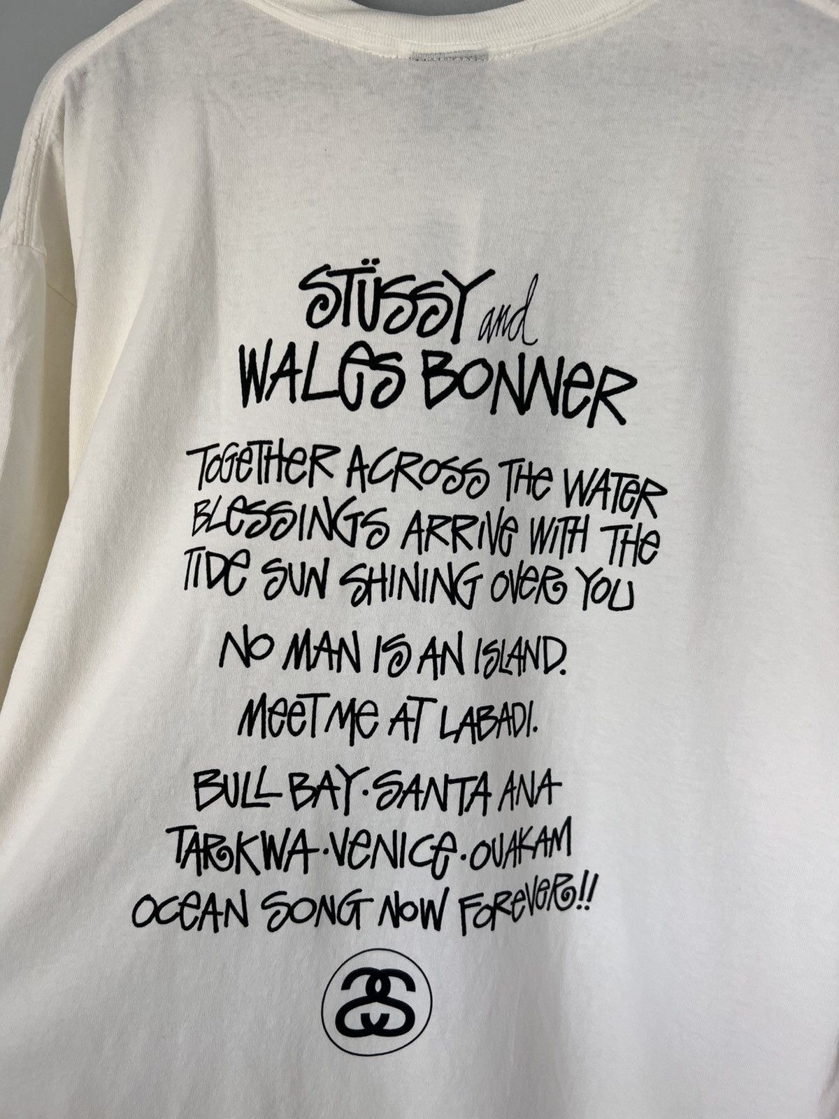 Stussy Stussy Wales Bonner Ocean Song Tee in Ivory Size US XL / EU 56 / 4 - 2 Thumbnail