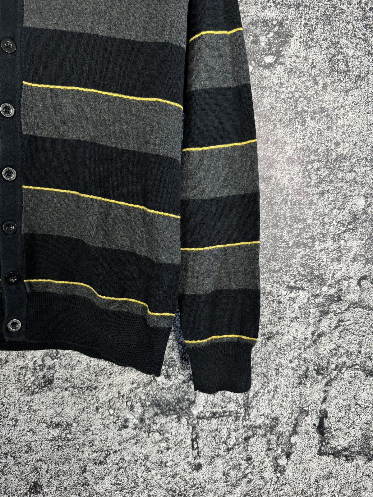 Fred Perry Men’s Fred Perry Striped Cardigan Button Up Pullover Size S Size US S / EU 44-46 / 1 - 5 Thumbnail