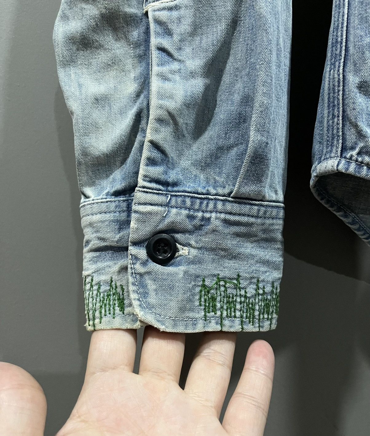 Sugar Cane Sugar Cane Patchwork Flannel Distressed Denim Shirt Size US S / EU 44-46 / 1 - 10 Thumbnail