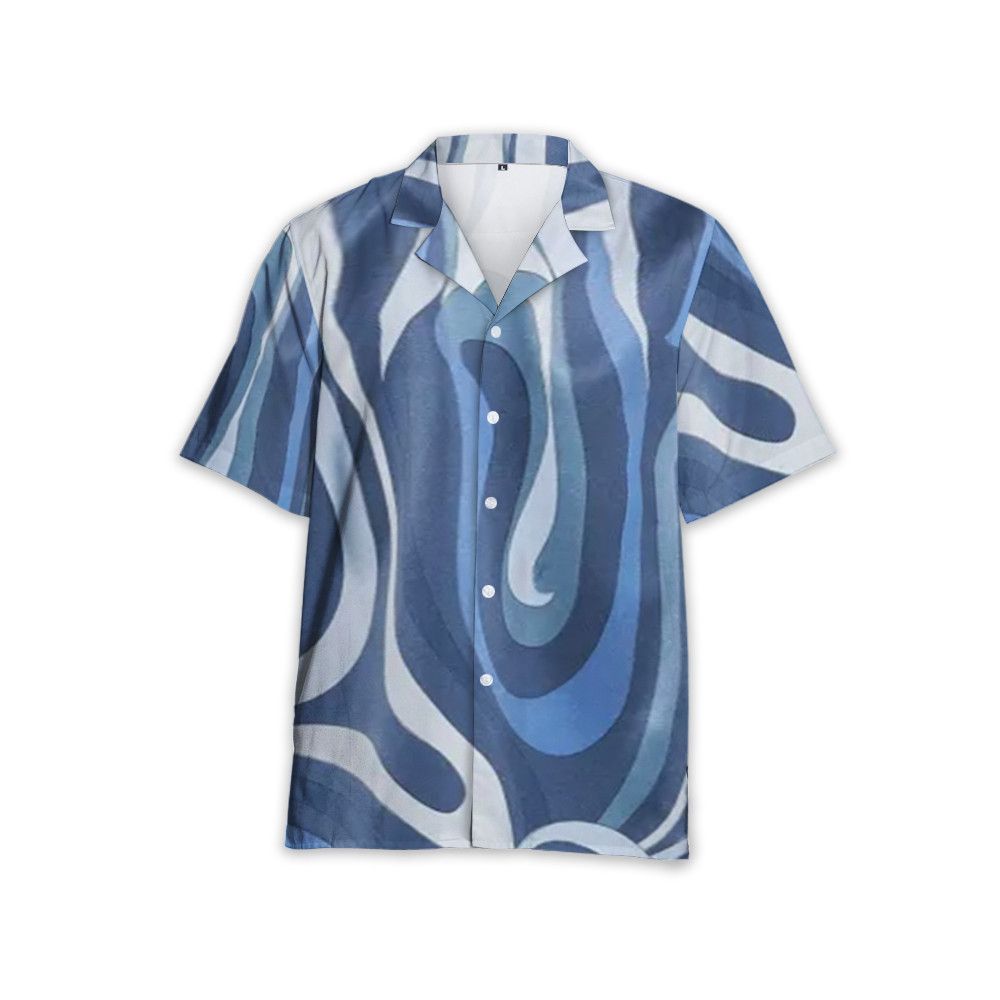 Designer Marmo-Print Short-Sleeve Shirt Size US S / EU 44-46 / 1 - 1 Thumbnail