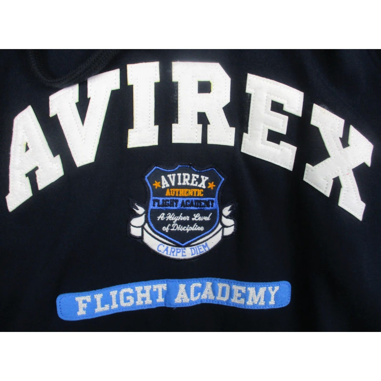 Avirex Avirex Hoodie Mens 2XL Navy Blue Flight Academy Pullover Fleece Sweatshirt Size US XXL / EU 58 / 5 - 2 Thumbnail
