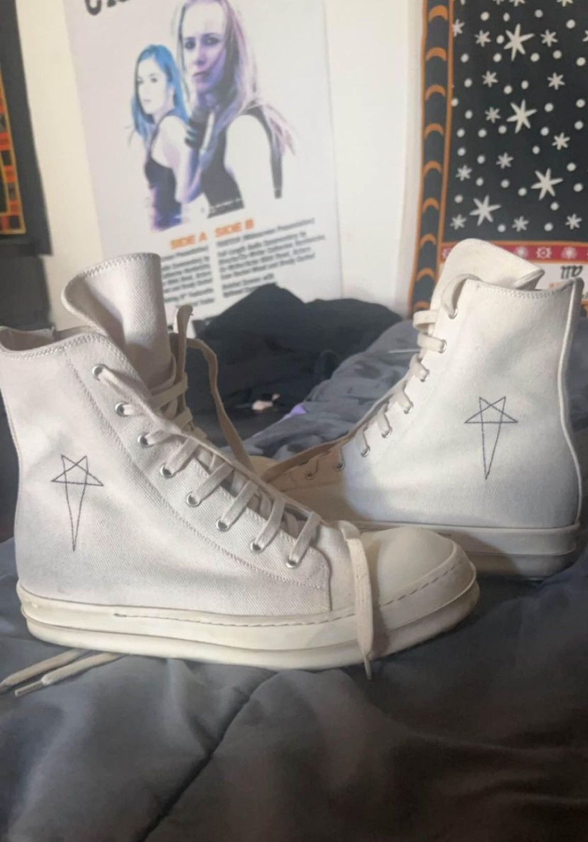 Rick Owens White Rick Owens DRKSHDW Size US 8 / EU 41 - 1 Thumbnail