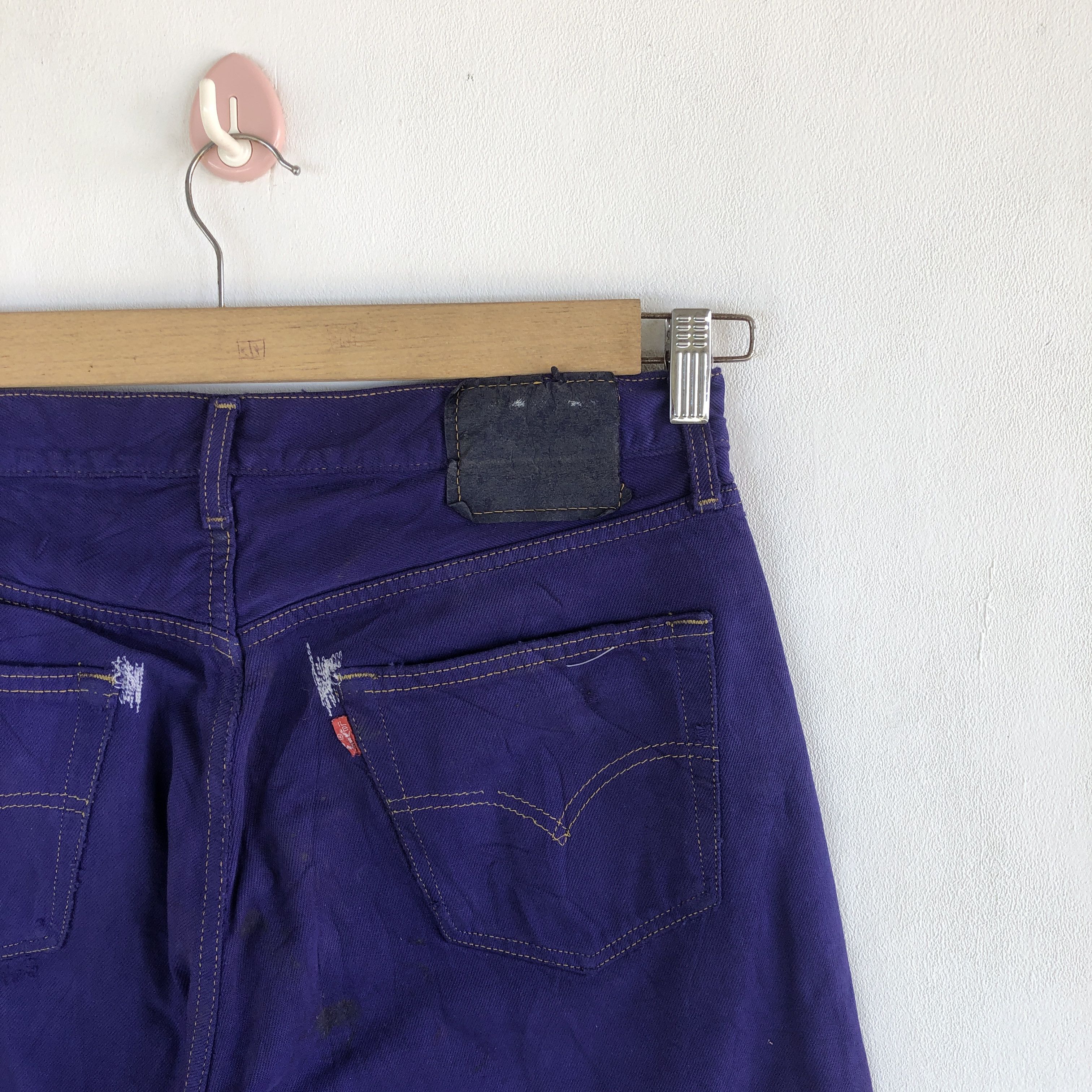 Levi's Vintage Levis 501 Distressed Jeans Purple Levi's 501 Denim Size US 32 / EU 48 - 5 Thumbnail