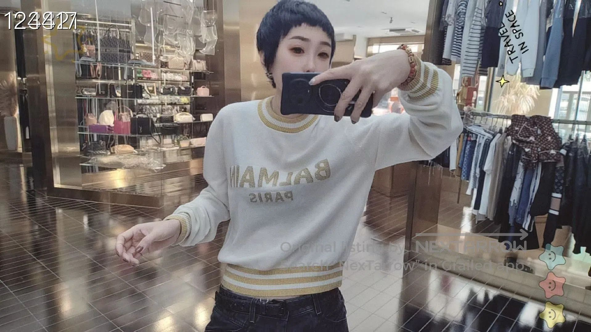 Balmain Balmain Classic Gold Letter Knit Sweater. Size S / US 4 / IT 40 - 6 Thumbnail