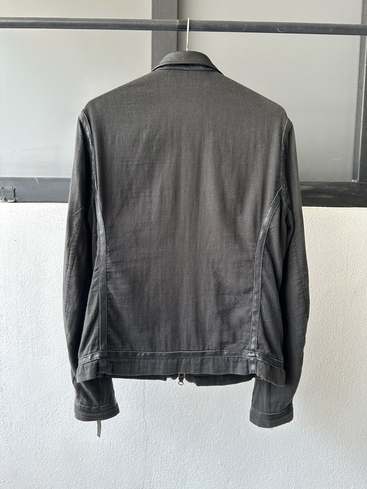 Japanese Brand 00's Bark Tannage linen leathers light jacket Size US M / EU 48-50 / 2 - 18 Thumbnail