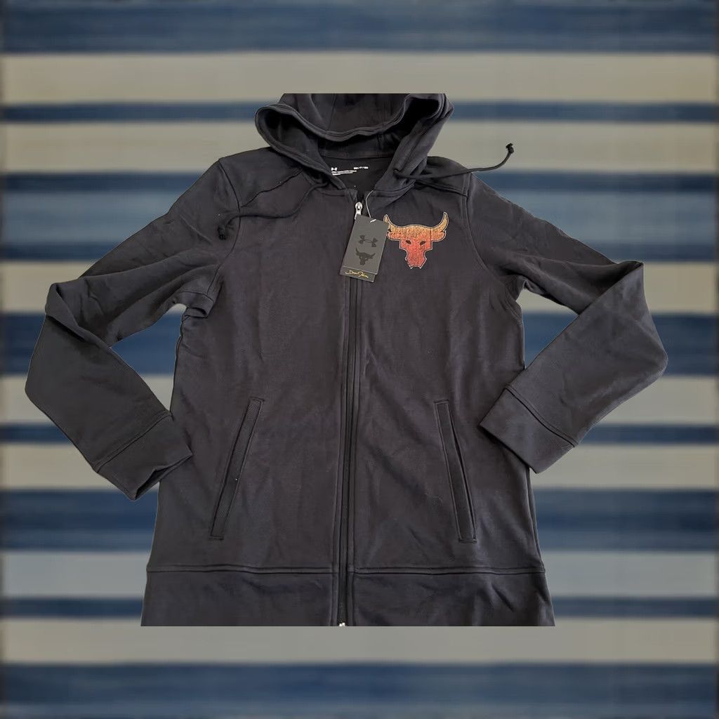 Under Armour Under Armour Hoodie Full Zip Mens Small NWT Black Under Armour Project Rock Iron Paradise Sweatshirt? Size US S / EU 44-46 / 1 - 1 Thumbnail