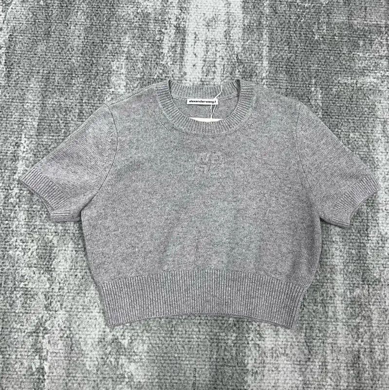 Alexander McQueen Alexander McQueen Women's Grey Wool Sweater 0089 Size L / US 10 / IT 46 - 1 Thumbnail