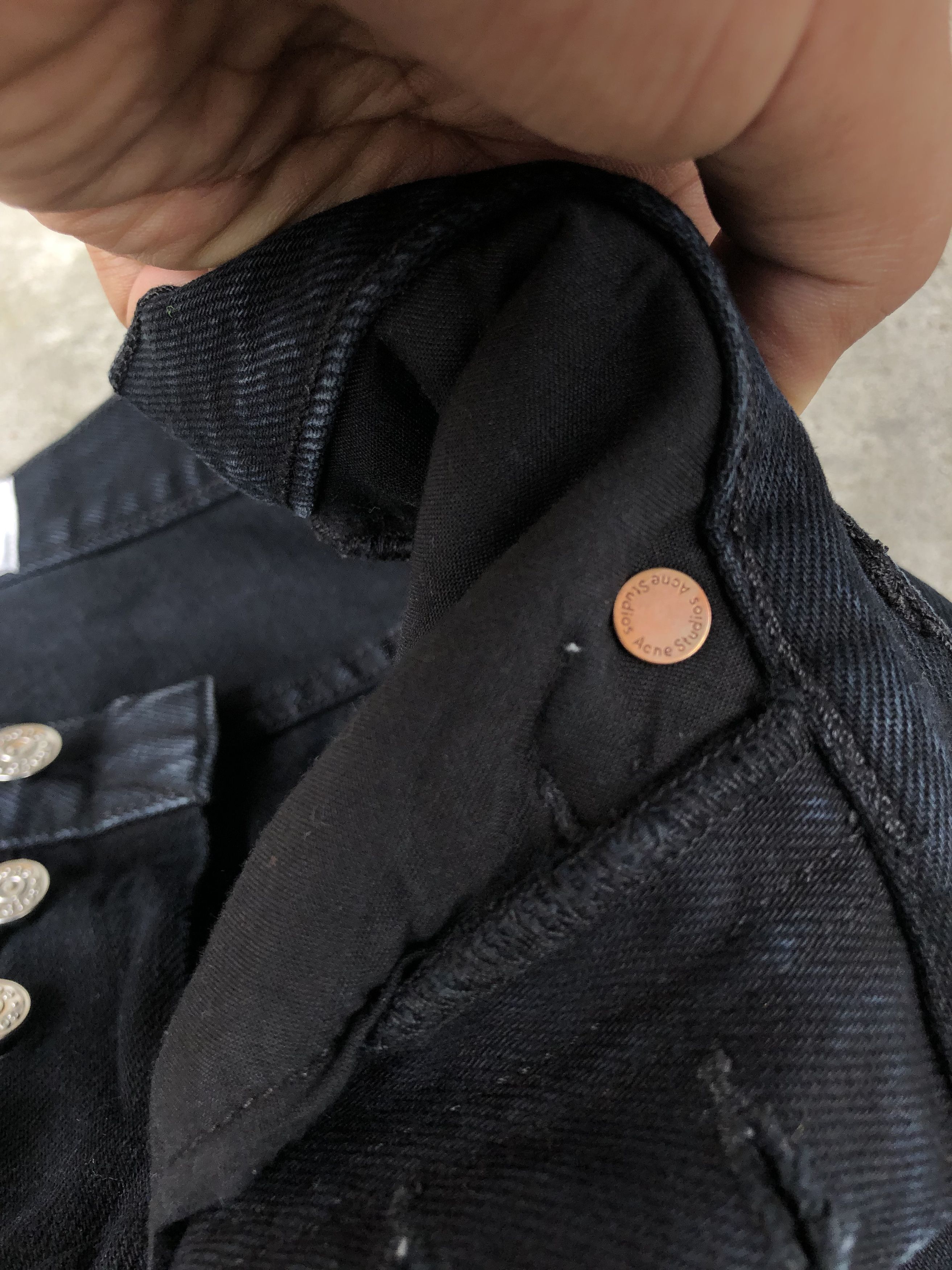 Acne Studios Acne Studios Town Over Black denim Size US 29 - 9 Thumbnail