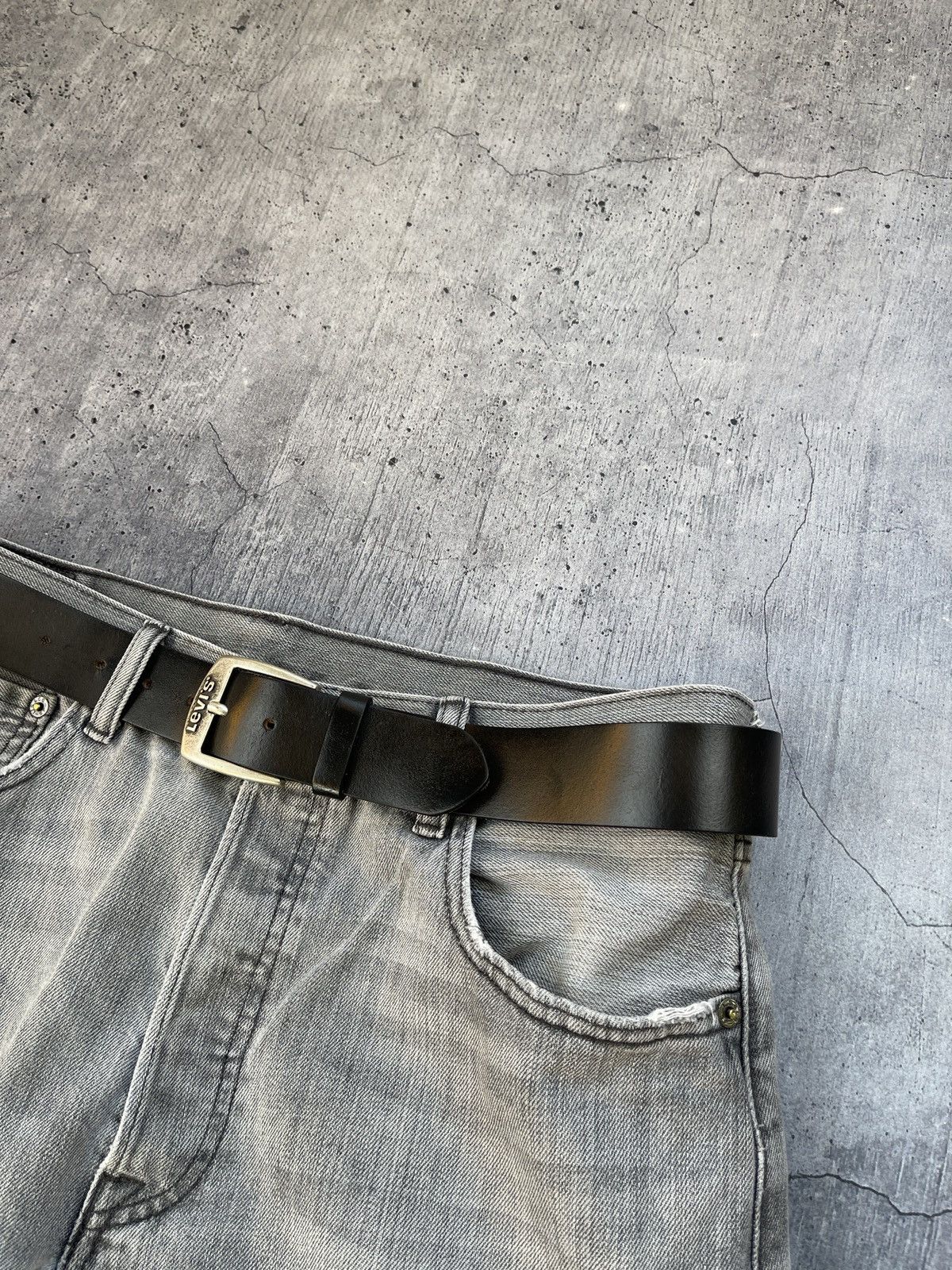 Levi's × Vintage Vintage Levis Belt Brown Leather Y2K Size ONE SIZE - 4 Thumbnail