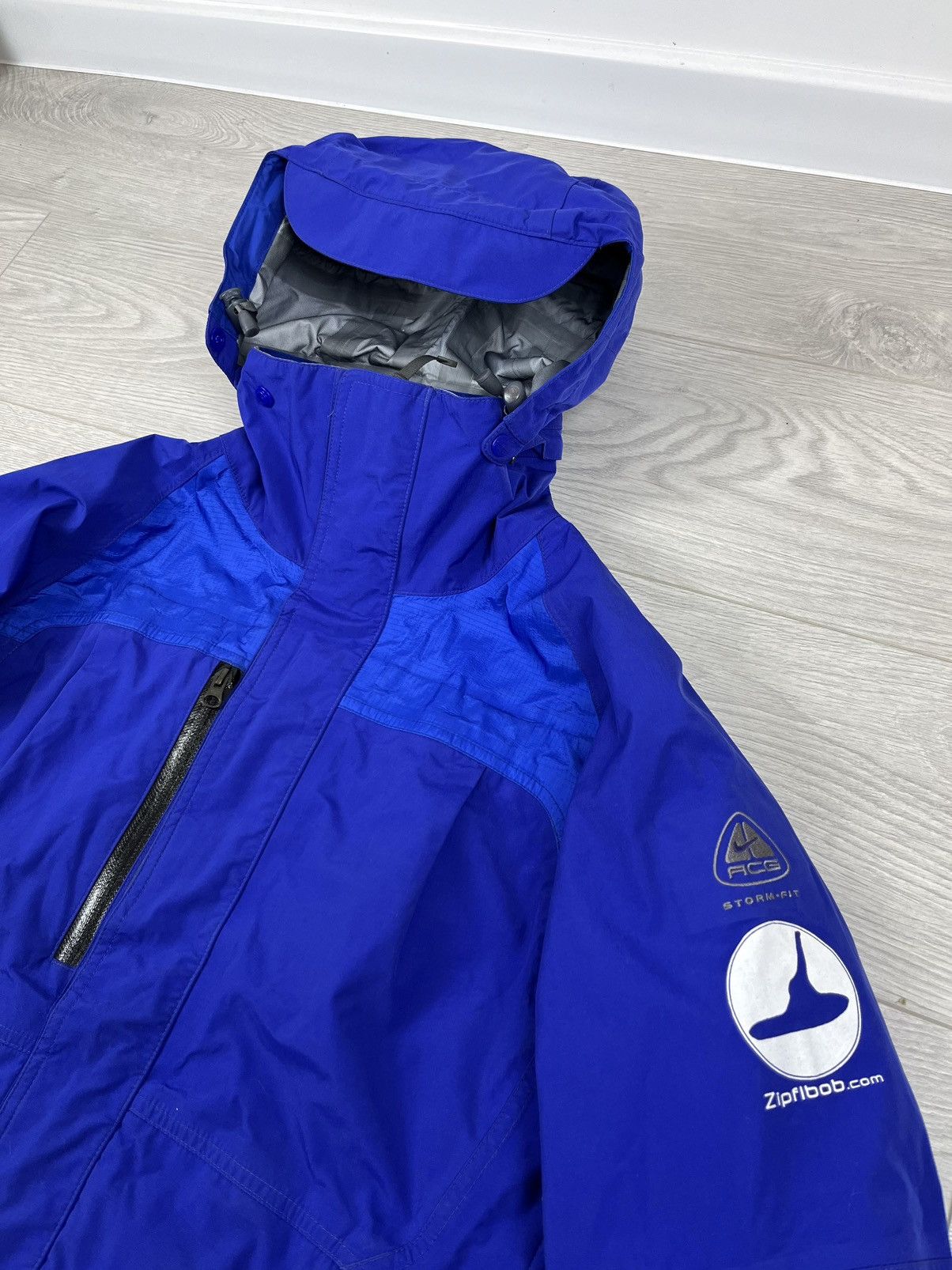 Vintage Nike ACG Vintage 00s Blue Waterproof Gorpcore Jacket Size US S / EU 44-46 / 1 - 6 Thumbnail