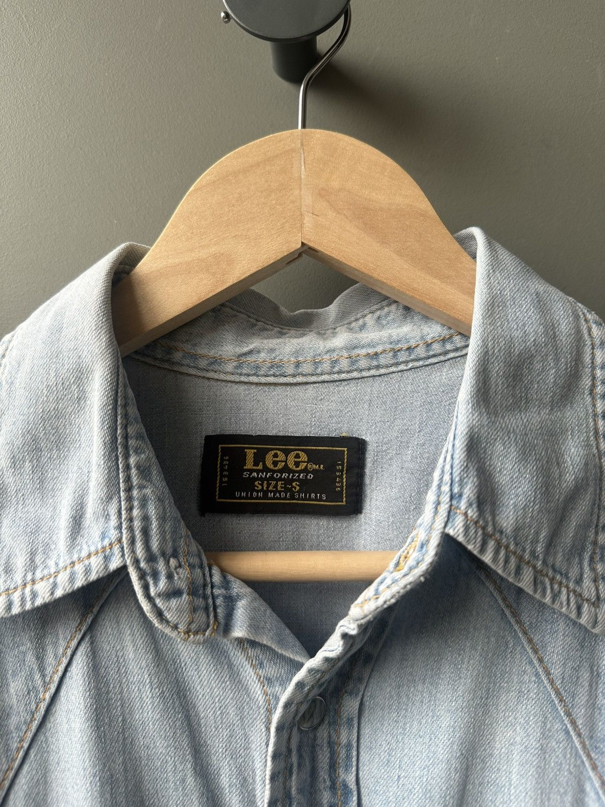 Lee Vintage Lee Western Denim Jeans Shirt Size S Size US M / EU 48-50 / 2 - 3 Thumbnail