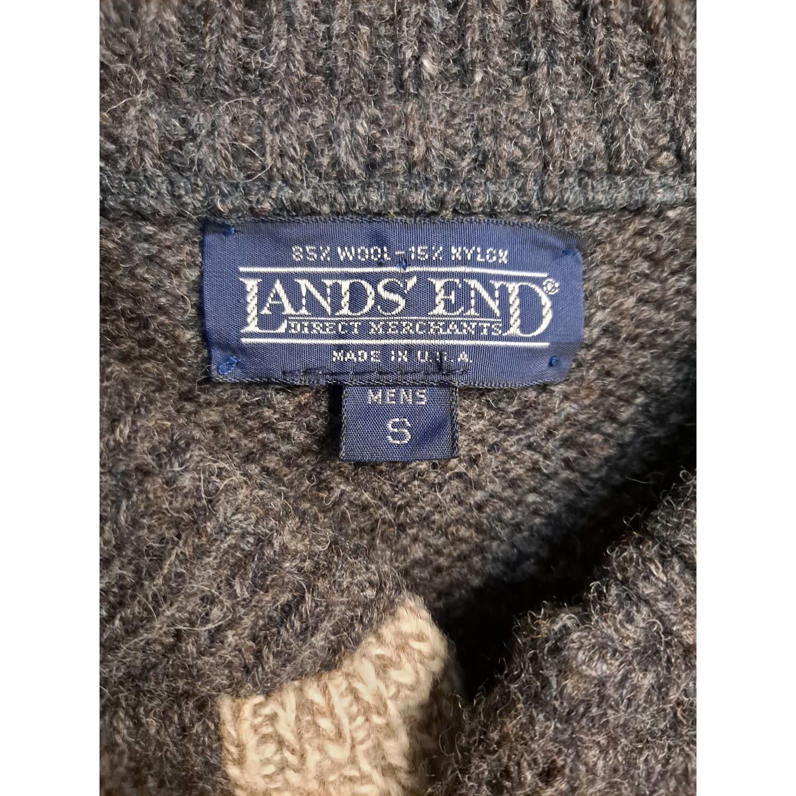 Lands' End Land's End Gray 2 Button Wool Blend Sweater Size Small Size US S / EU 44-46 / 1 - 3 Thumbnail